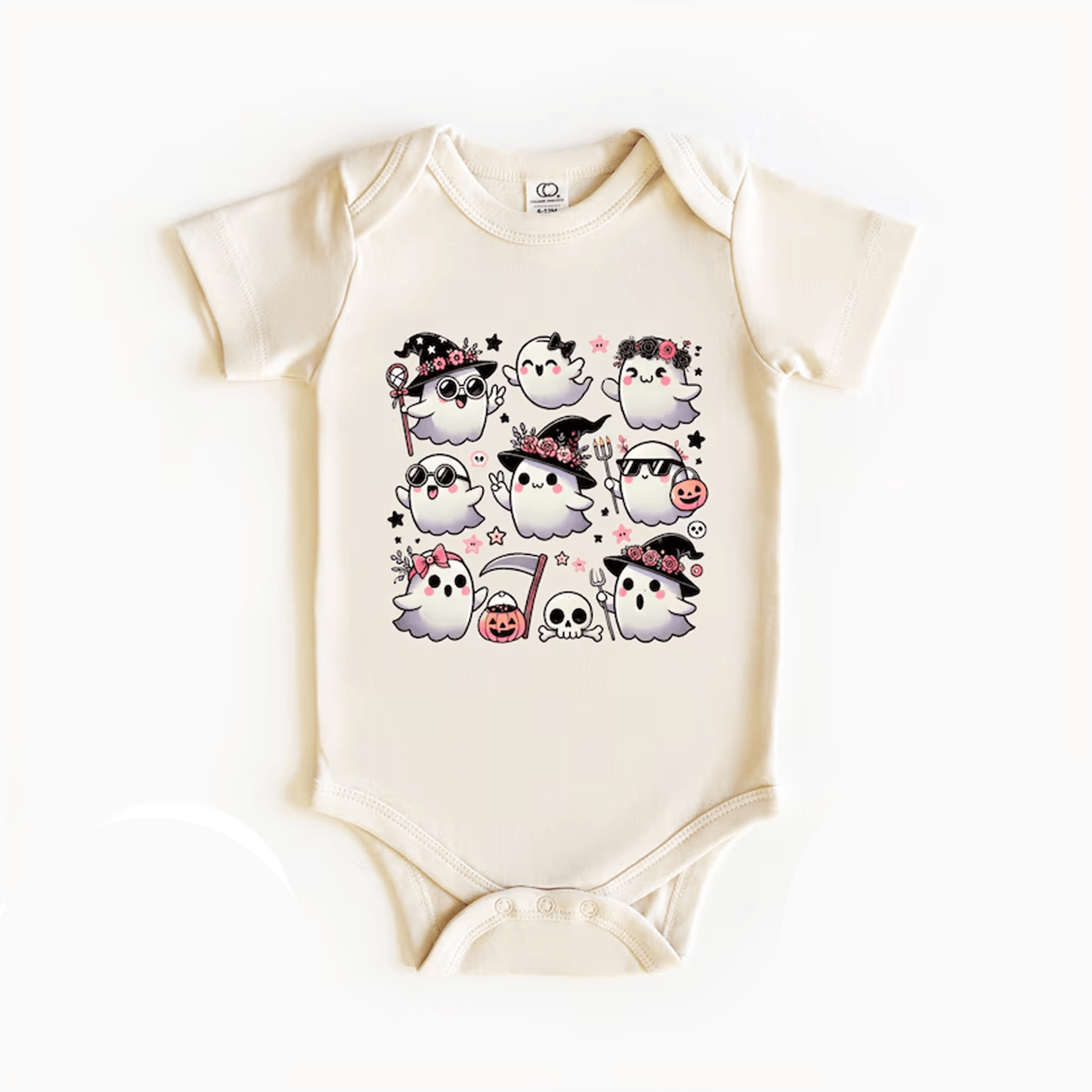 coquette ghost halloween baby onesie cute bow ghost bodysuit spooky girl infant outfit first halloween baby gift