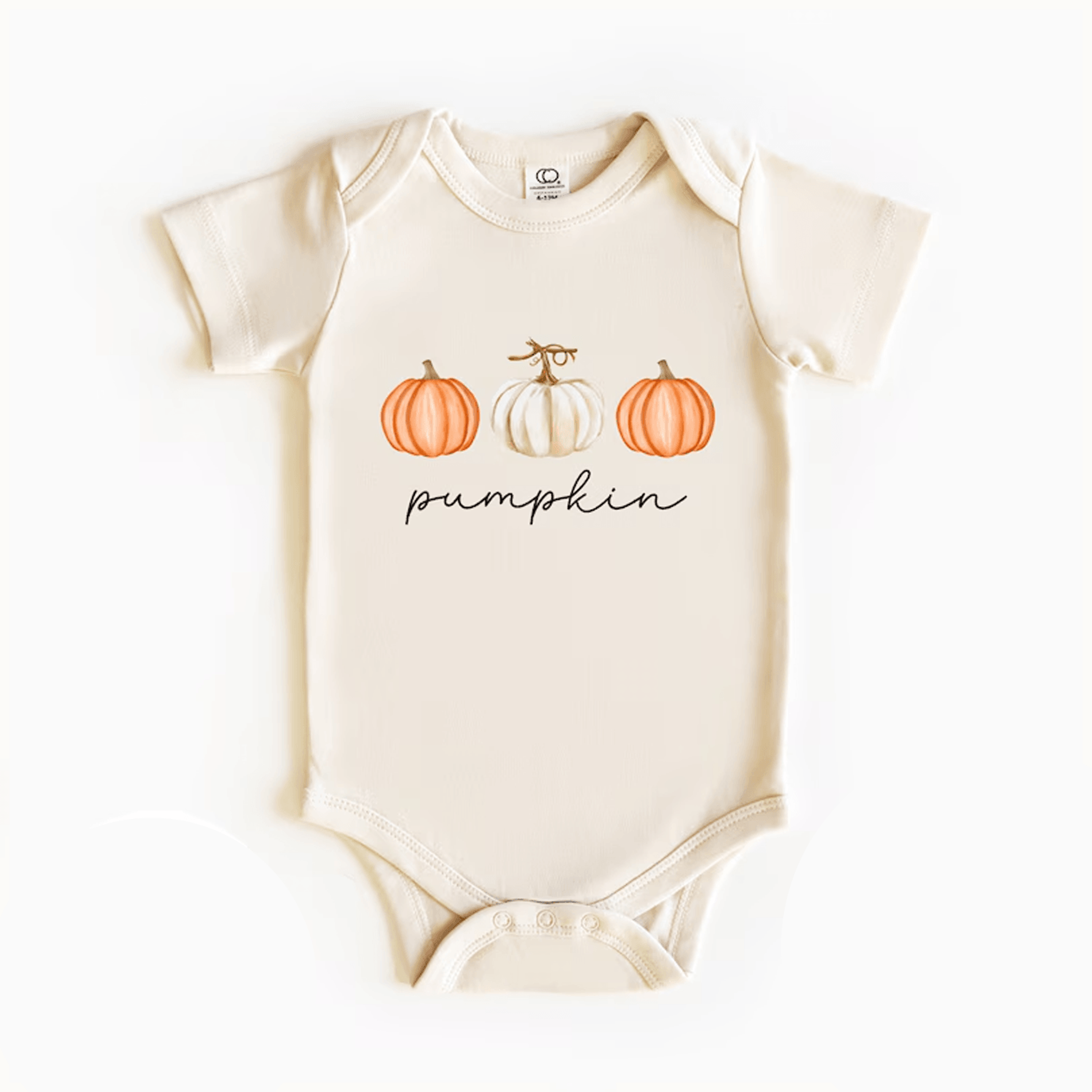 watercolor pumpkin baby onesie cute fall infant bodysuit autumn pumpkin patch outfit thanksgiving baby gift