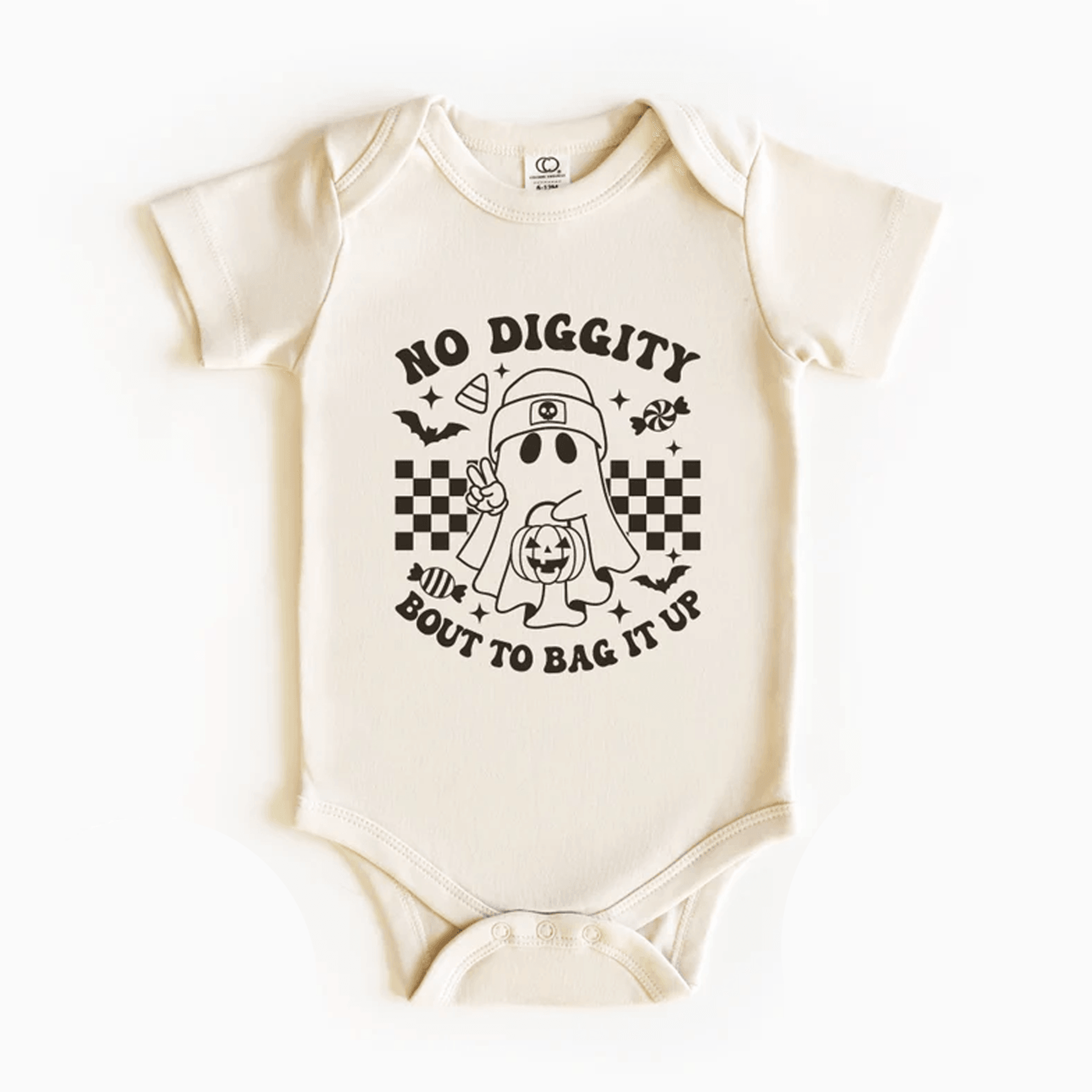 no diggity bout to bag it up halloween kids shirt black cat trick or treat tee funny spooky fall toddler outfit