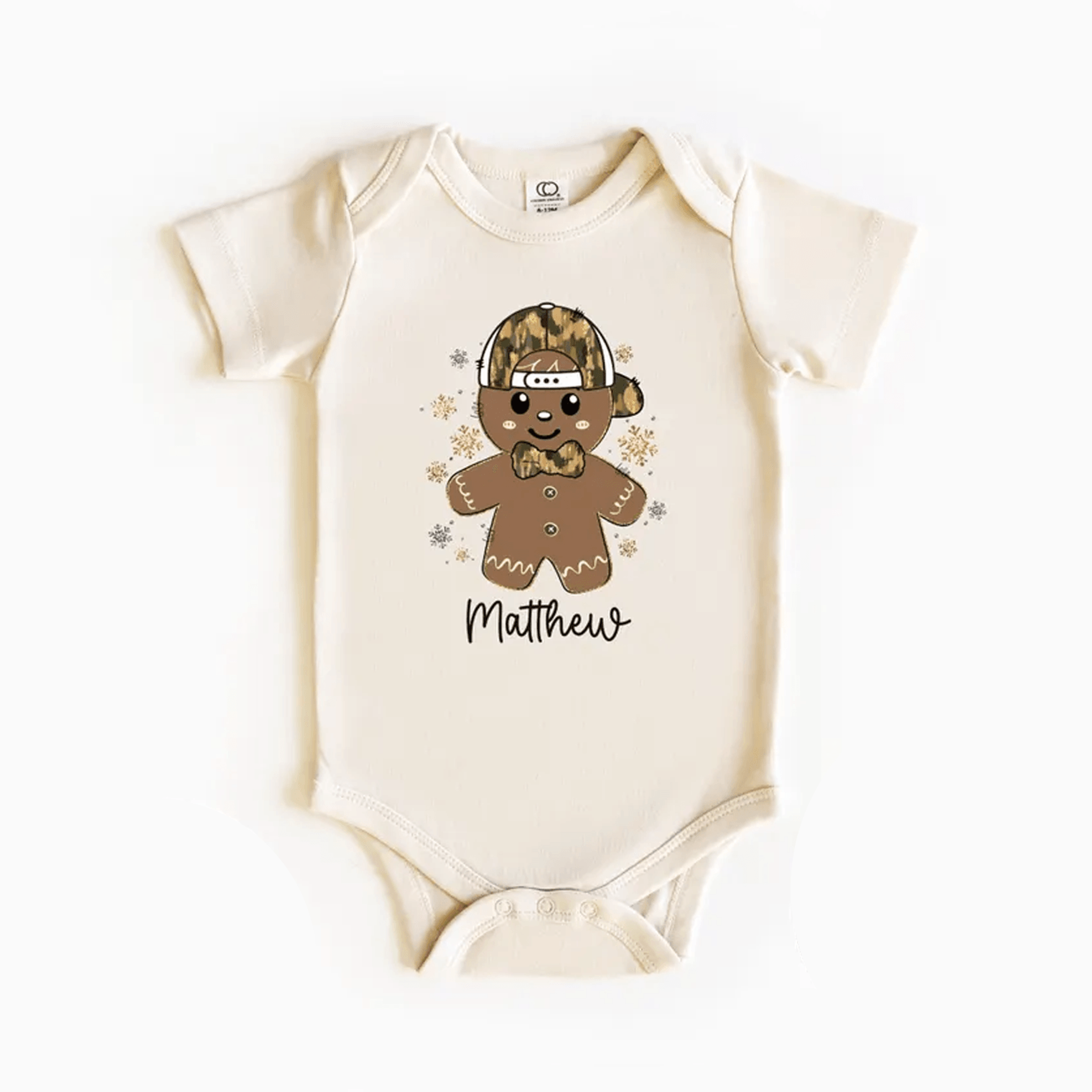 personalized gingerbread boy christmas kids shirt custom name holiday tee cute toddler sweatshirt xmas gift