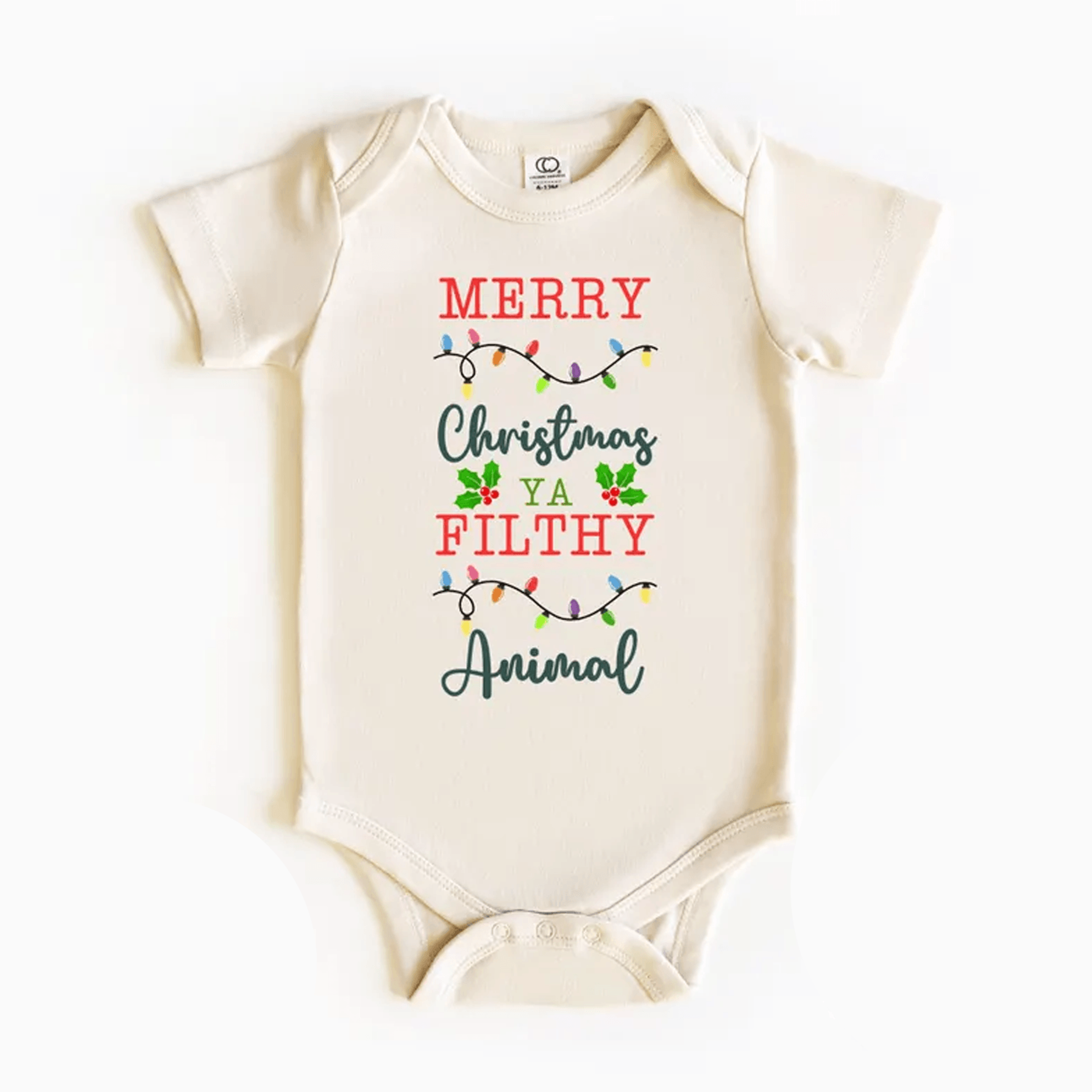merry christmas ya filthy animal baby onesie funny holiday kids shirt toddler sweatshirt christmas outfit gift