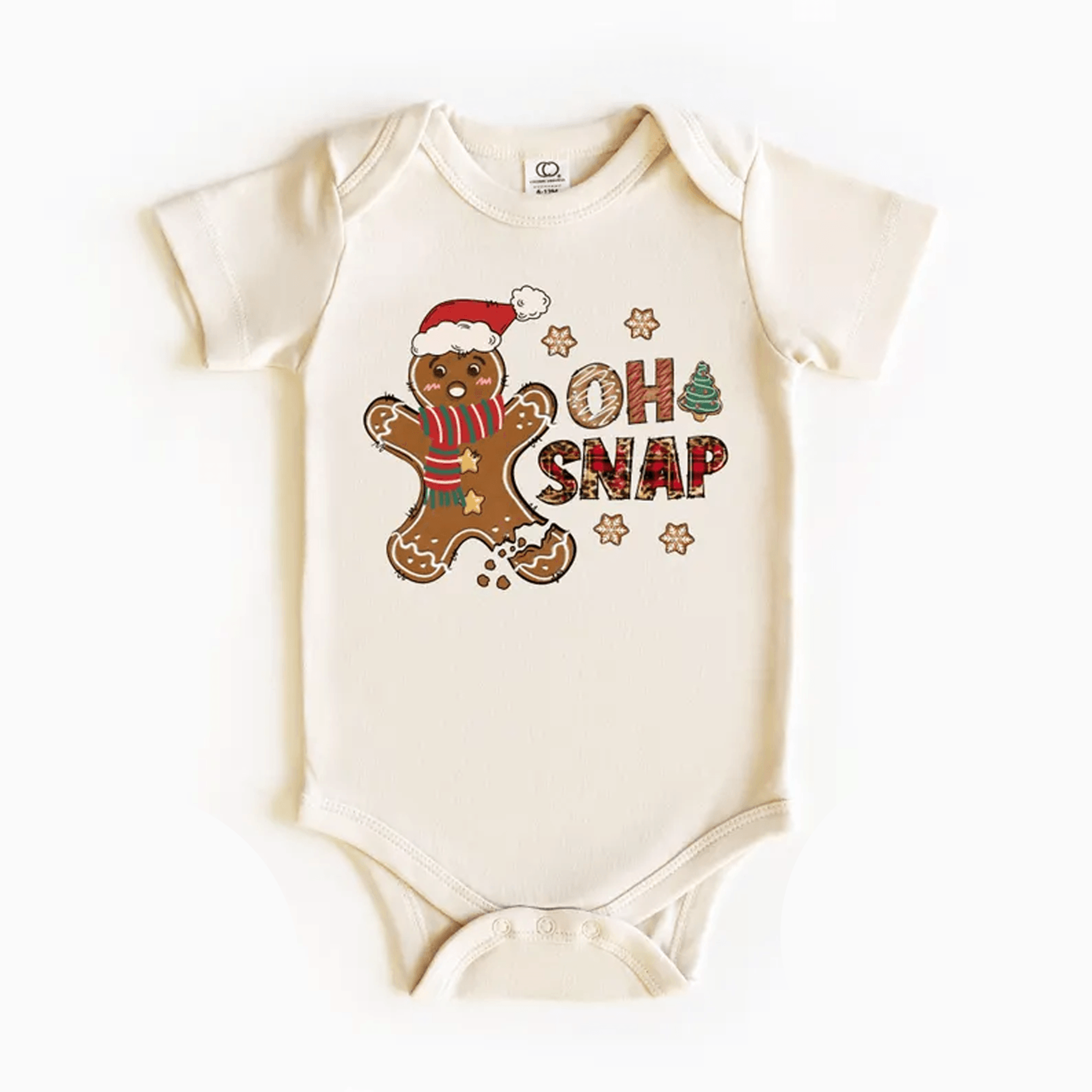 oh snap gingerbread christmas baby onesie funny holiday kids shirt cute toddler sweatshirt festive xmas gift