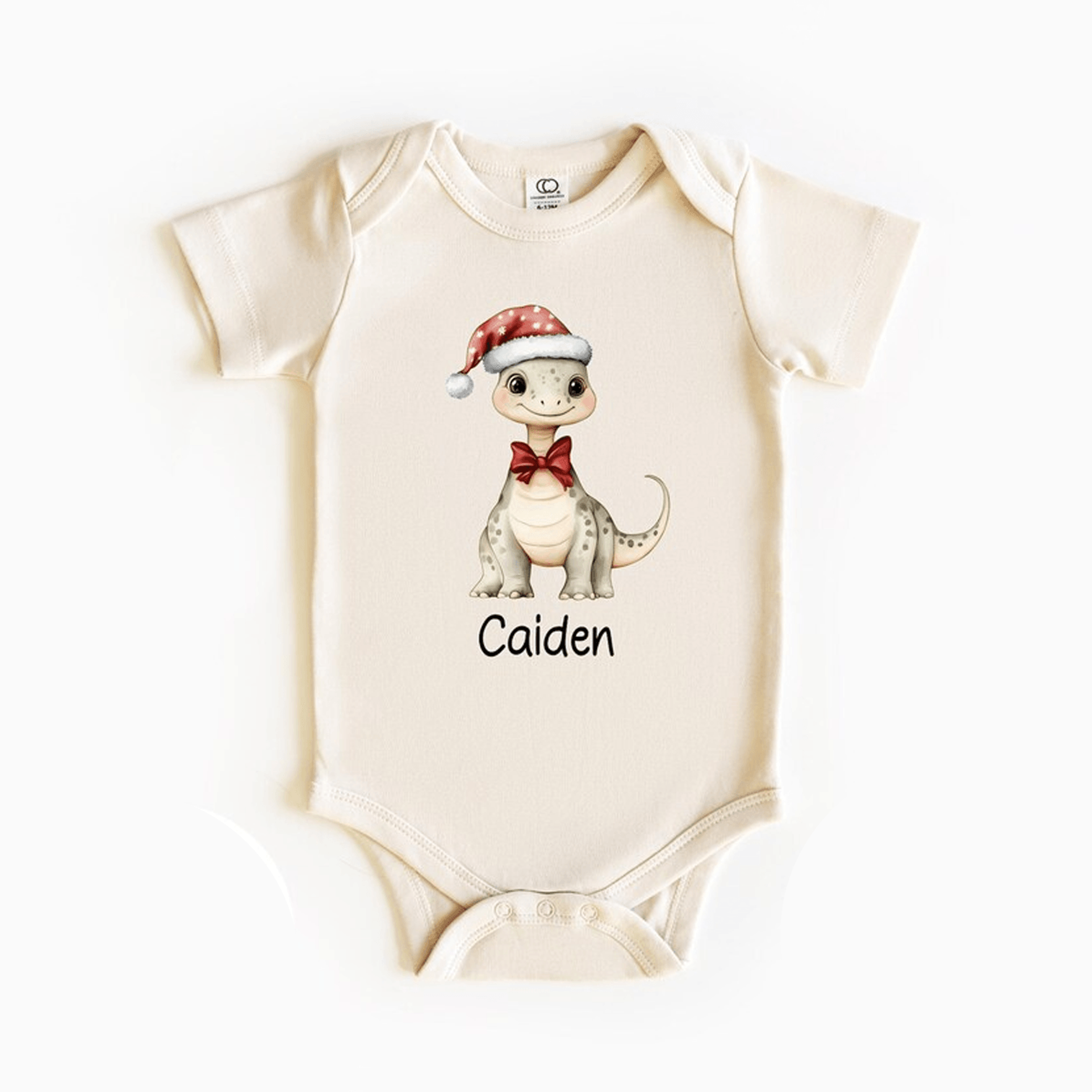 personalized dinosaur christmas kids shirt custom name holiday dino tee cute toddler sweatshirt baby onesie xmas gift