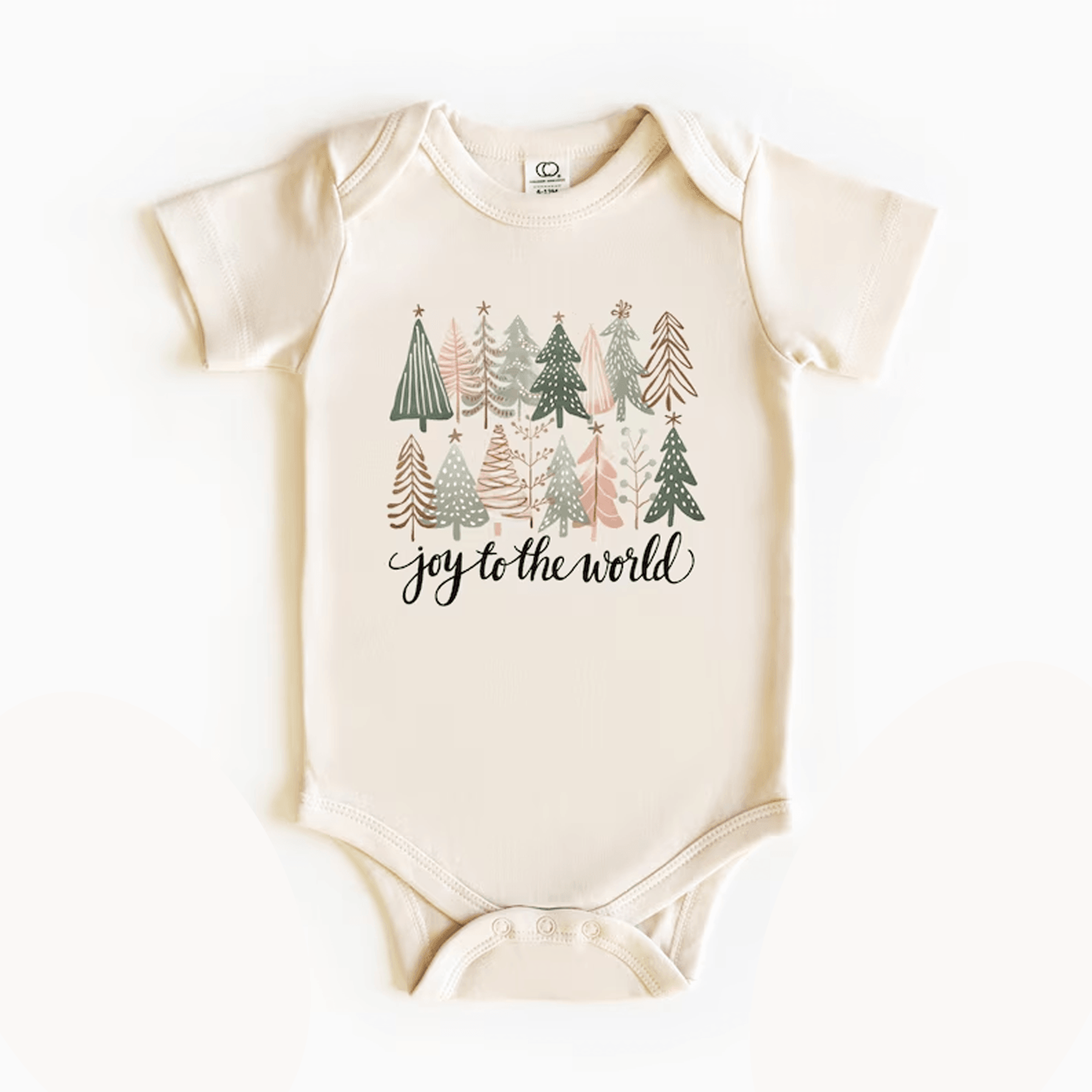 joy to the world watercolor christmas tree kids sweatshirt holiday toddler tee cute baby onesie christian xmas gift