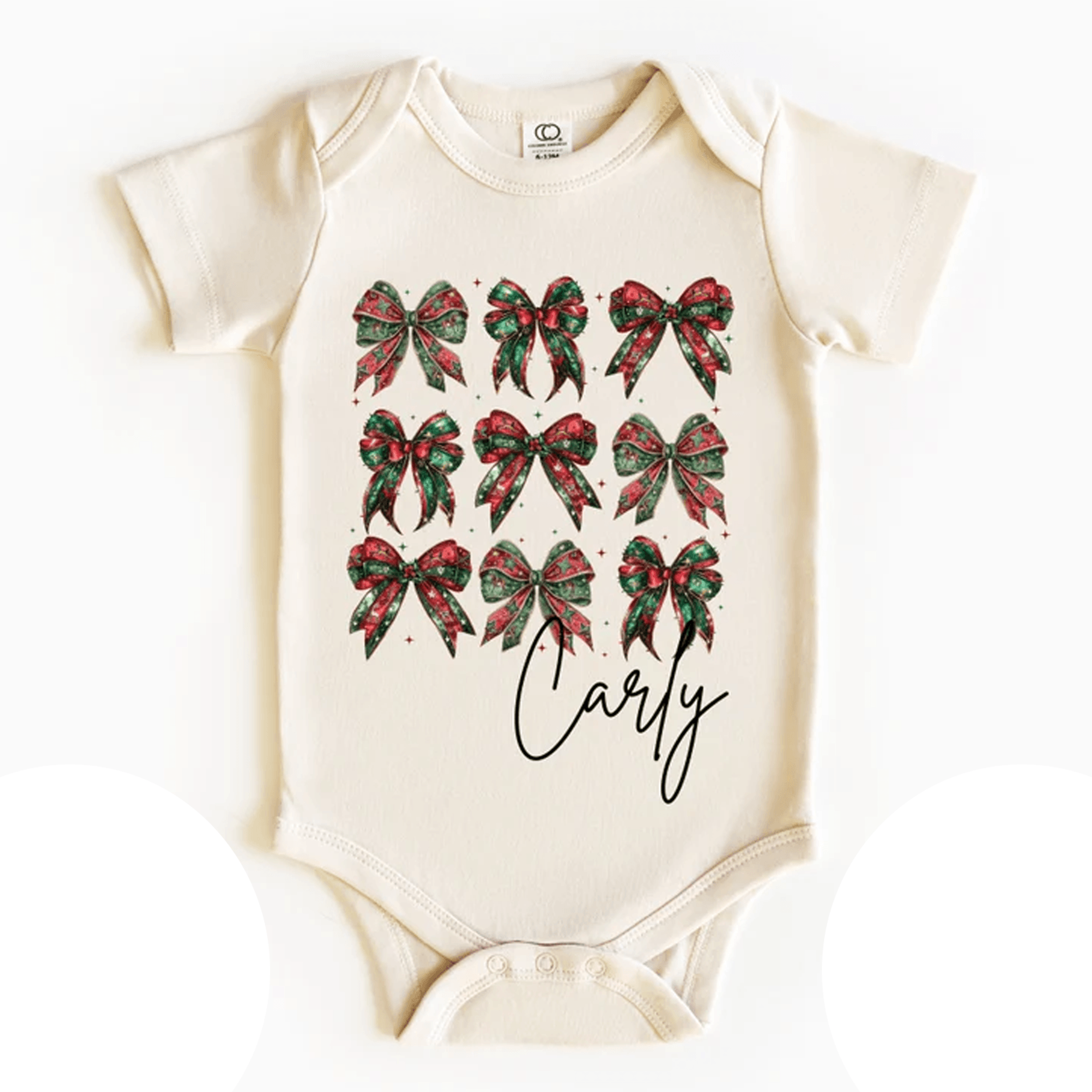 personalized holiday bows christmas shirt, custom name girls xmas tee, coquette toddler holiday outfit, pink bow gift