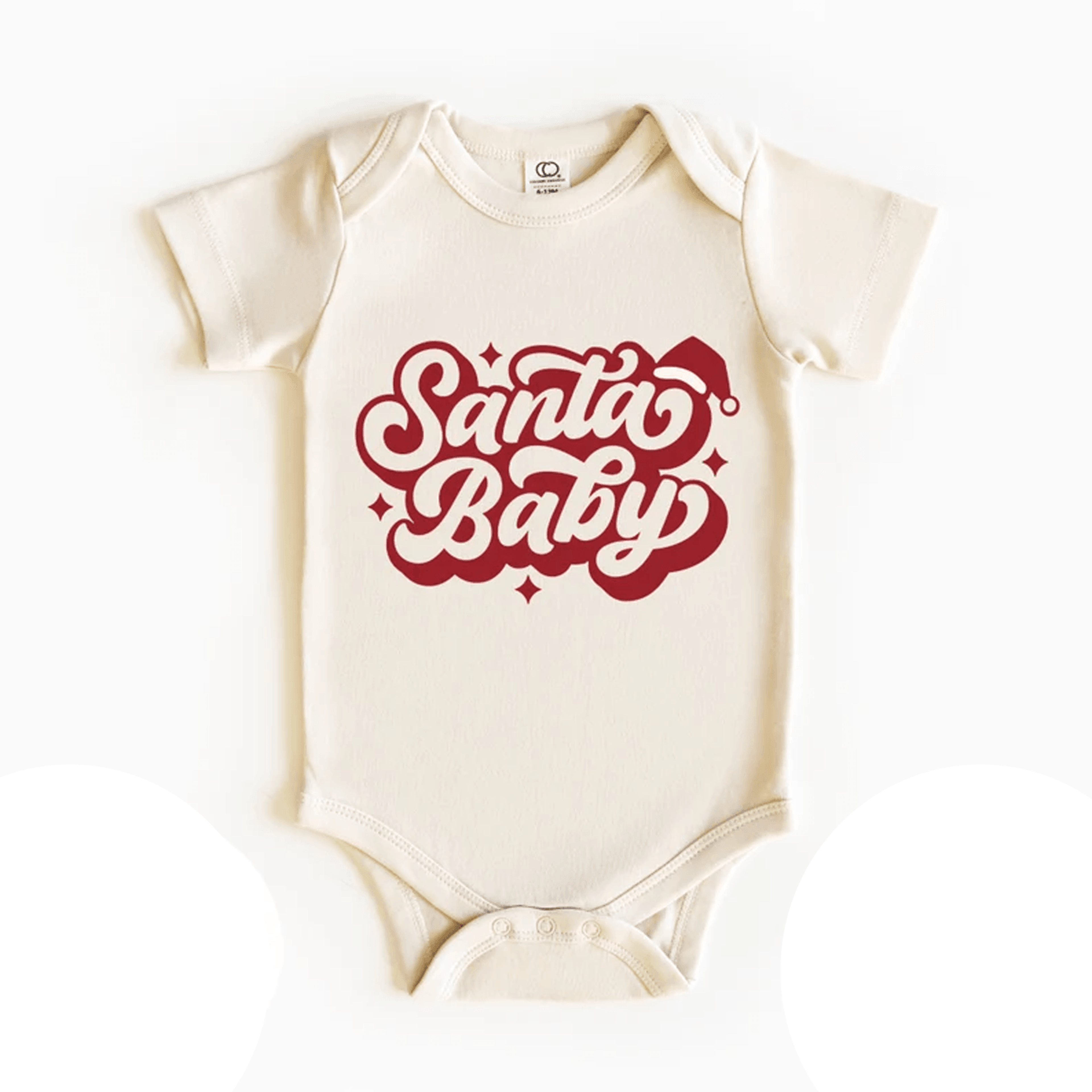 santa baby christmas onesie, cute holiday baby bodysuit, festive infant christmas outfit, baby first xmas gift