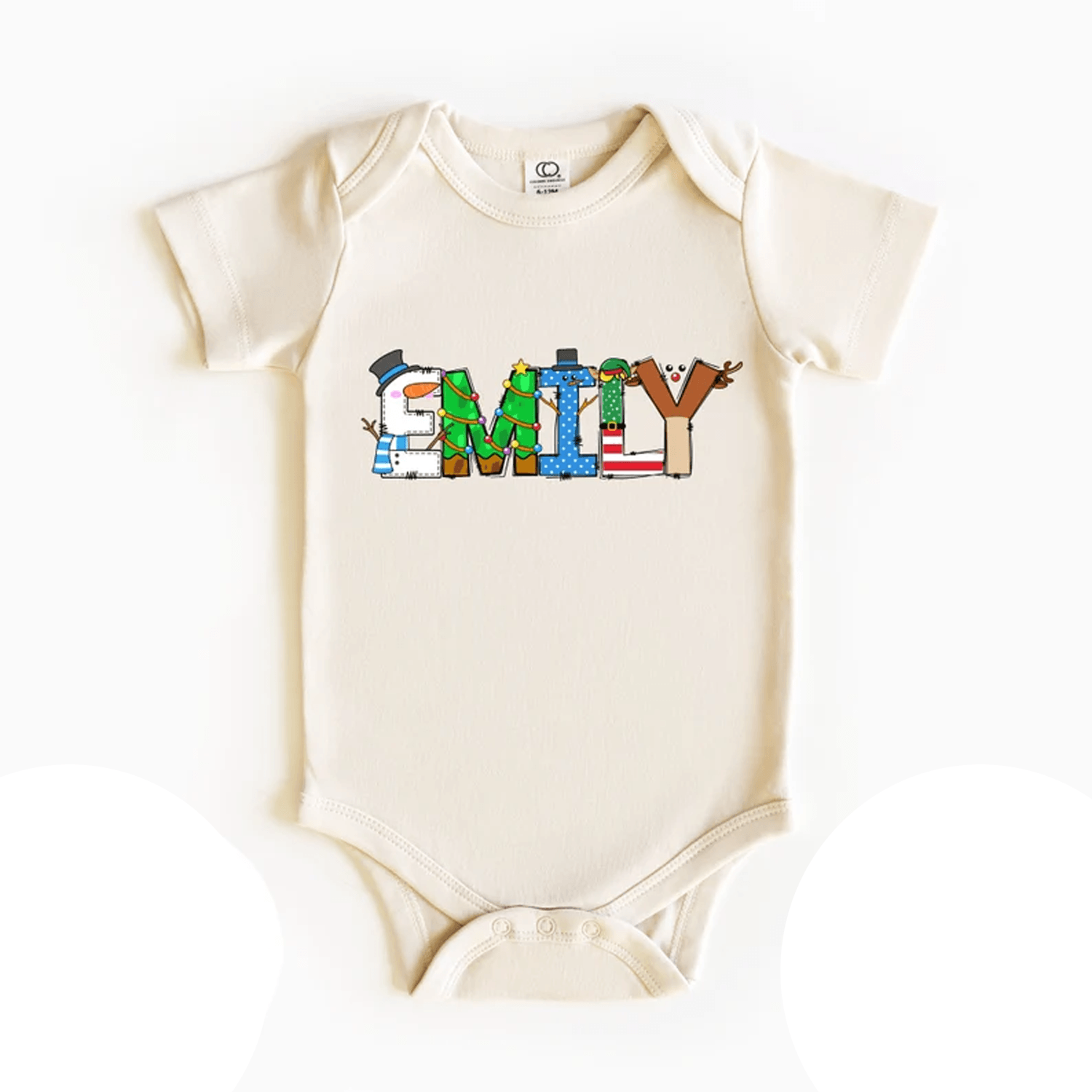 personalized christmas name doodle shirt, custom kids holiday tee, toddler christmas outfit, festive name xmas gift