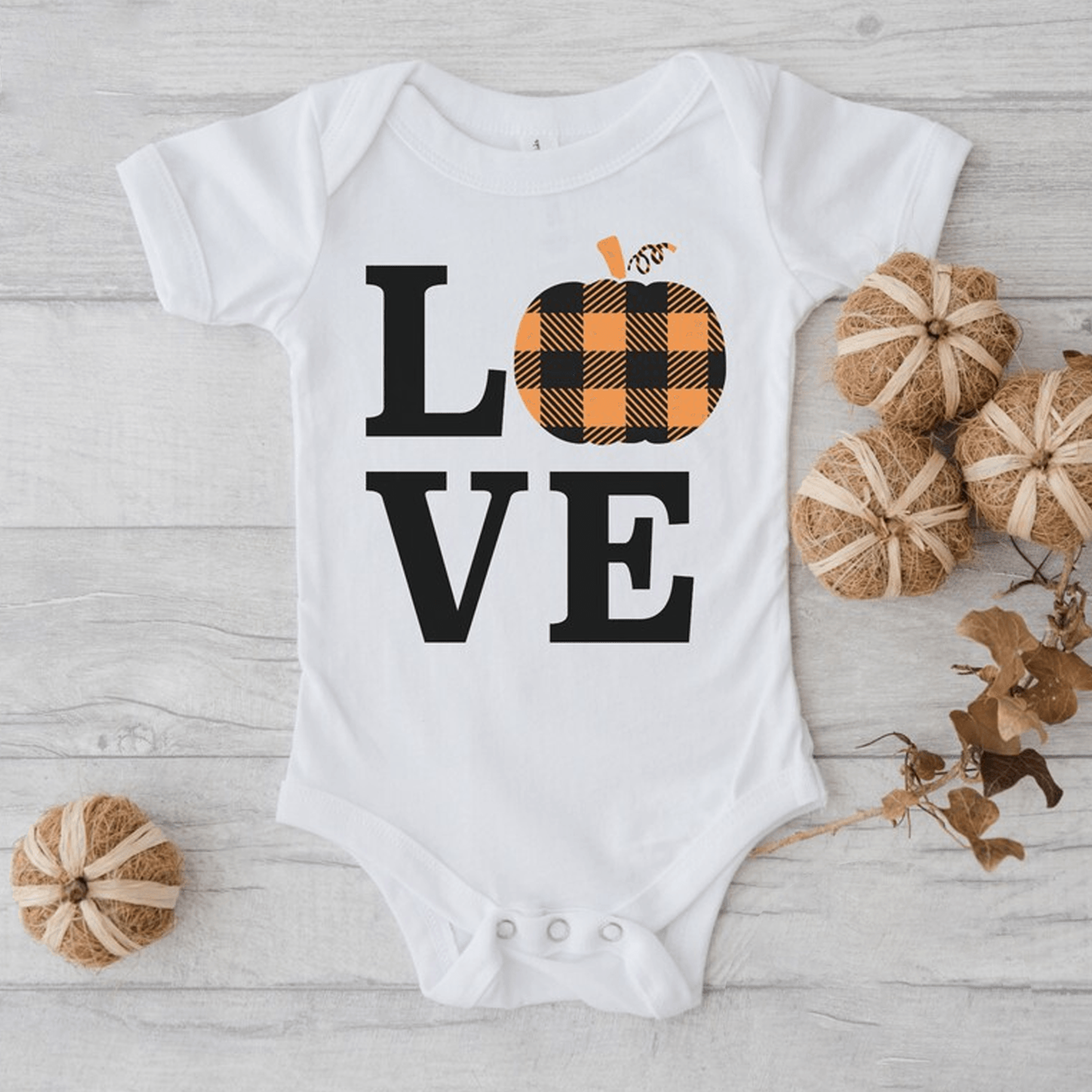 love plaid pumpkin kids shirt, fall pumpkin t-shirt, cute thanksgiving toddler tee, autumn baby onesie, pumpkin patch gi