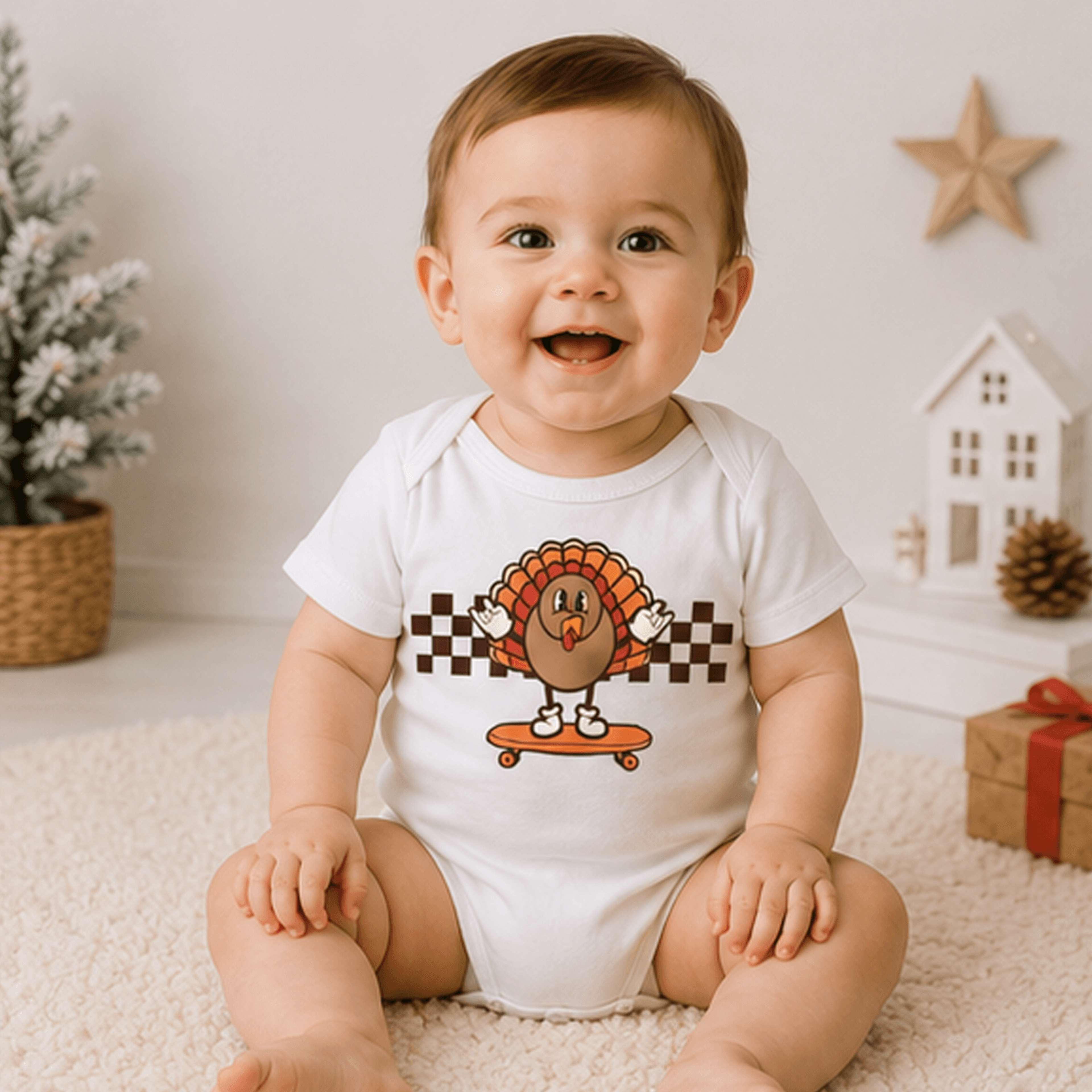 thanksgiving skateboard shirt for kids, turkey skater toddler tee, funny fall boys girls t-shirt, turkey day outfit