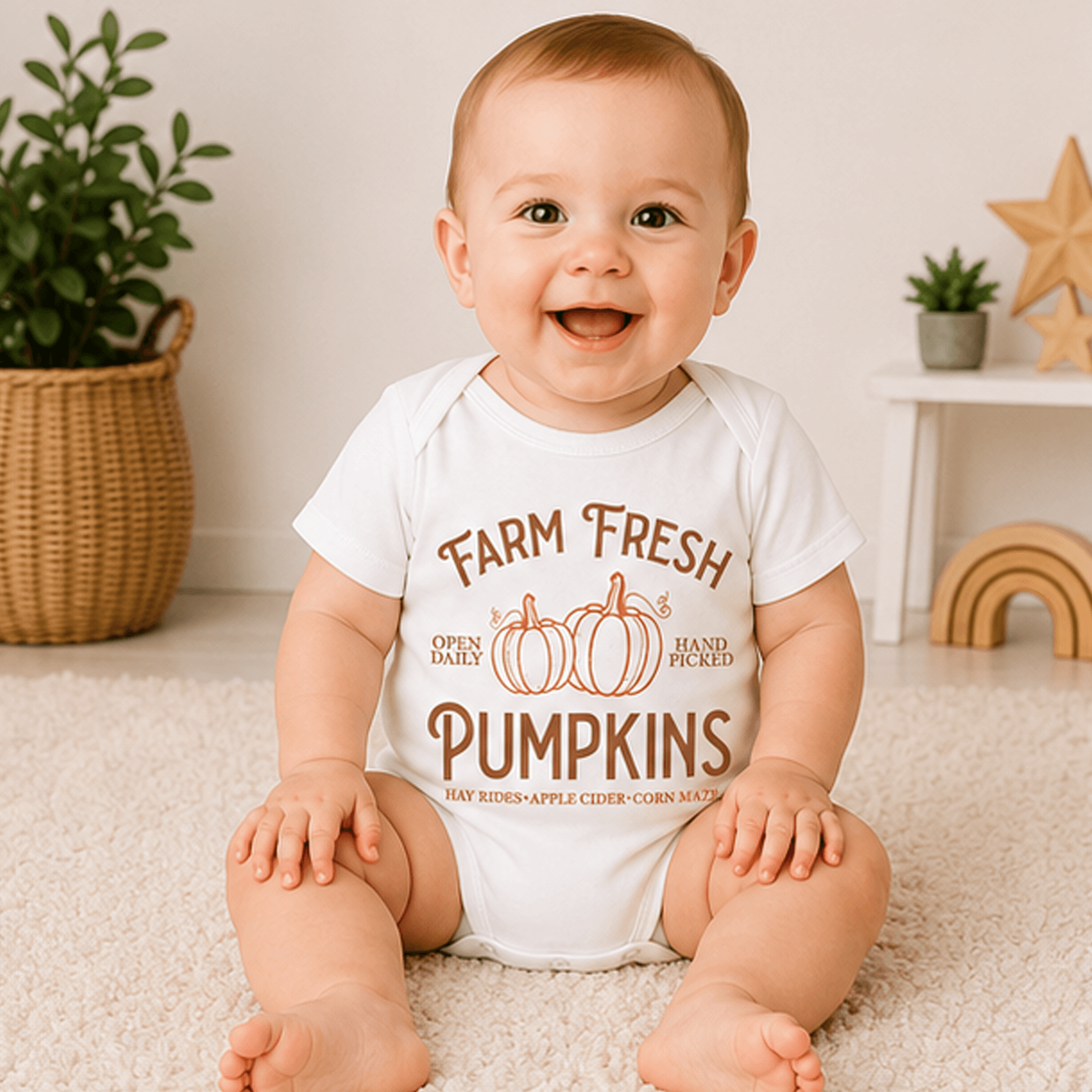 farm fresh pumpkins toddler shirt, fall baby tee, pumpkin patch kids shirt, autumn baby bodysuit, thanksgiving outfit