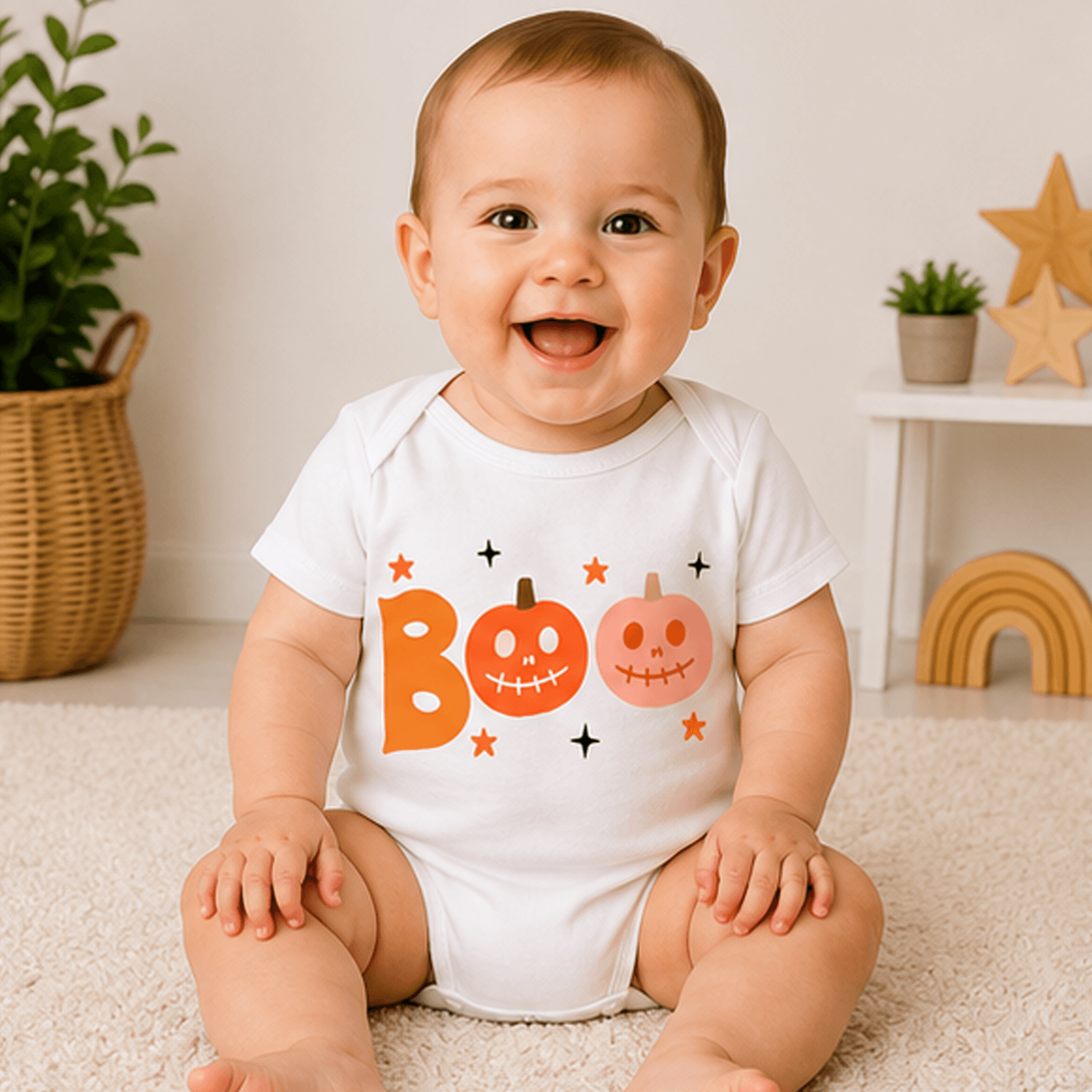 boo halloween baby shirt, cute pumpkin toddler tee, baby girl halloween bodysuit, spooky kids fall outfit, boo shirt