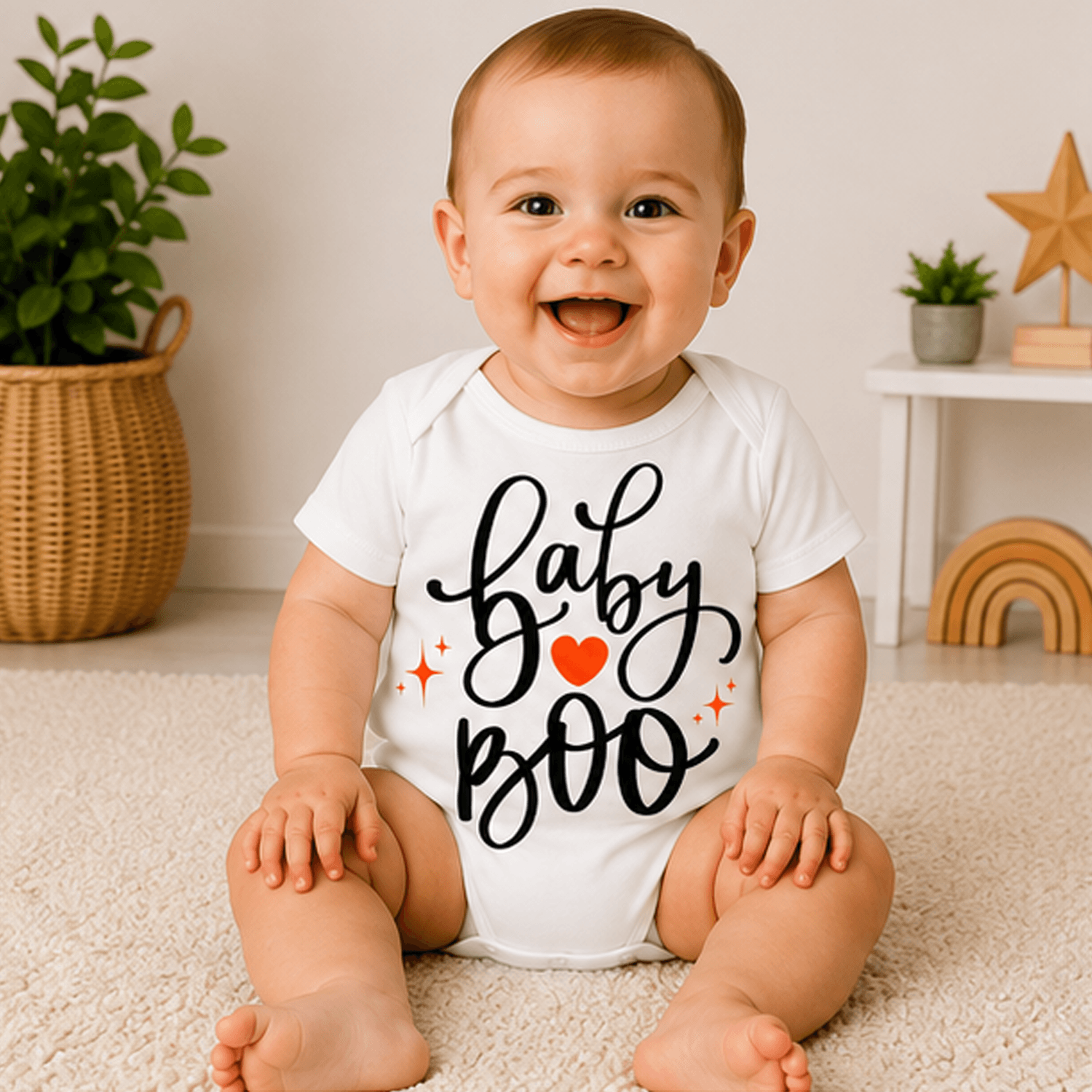 baby boo halloween bodysuit, my first halloween baby onesie, cute oatmeal infant shirt, spooky toddler halloween outfit