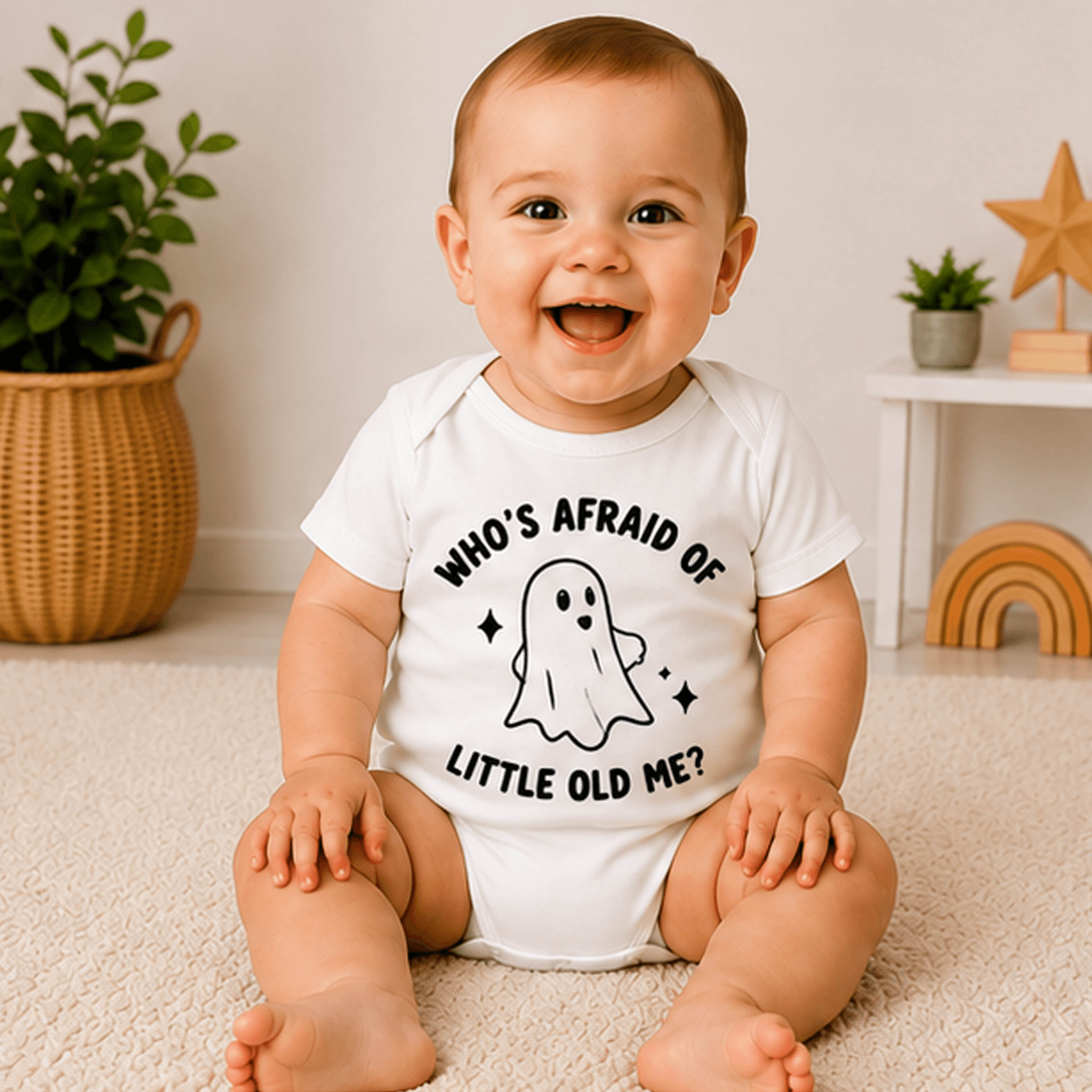 who's afraid of little old me toddler ghost shirt, halloween baby bodysuit, cute spooky kids tee, oatmeal fall outfit