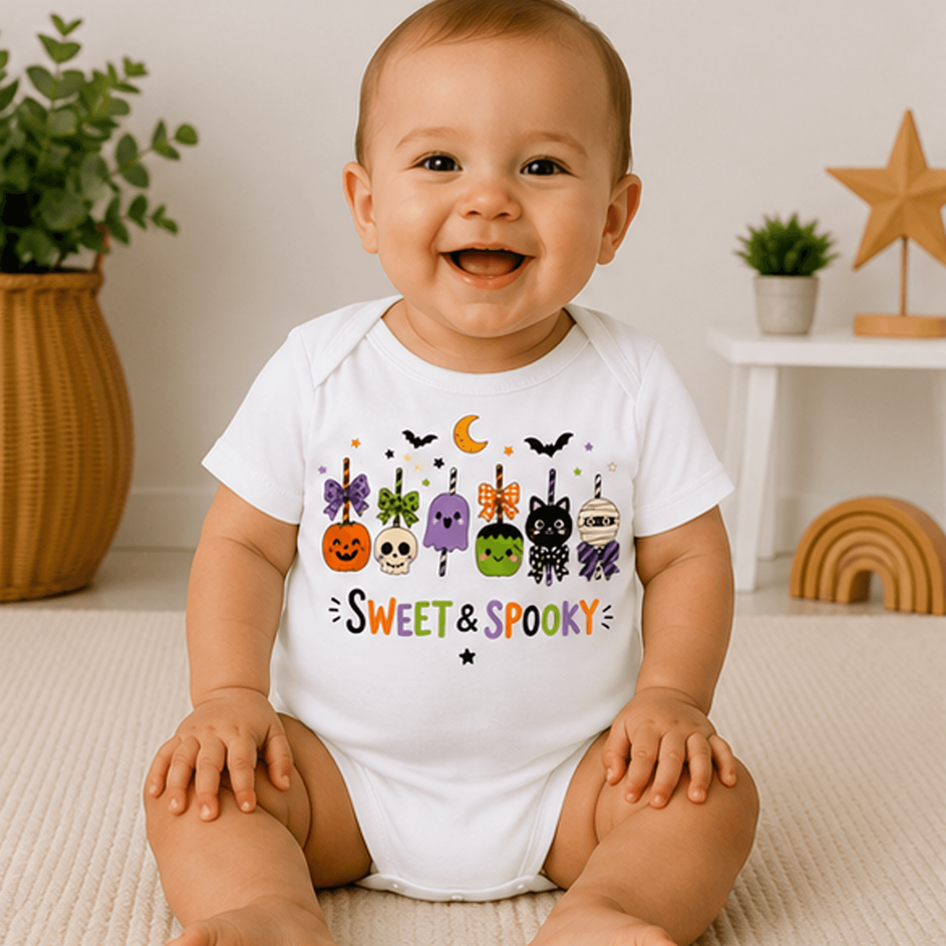 sweet and spooky halloween kids shirt, cute candy toddler tee, monster pop pumpkin mummy cat shirt, trick or treat outfi