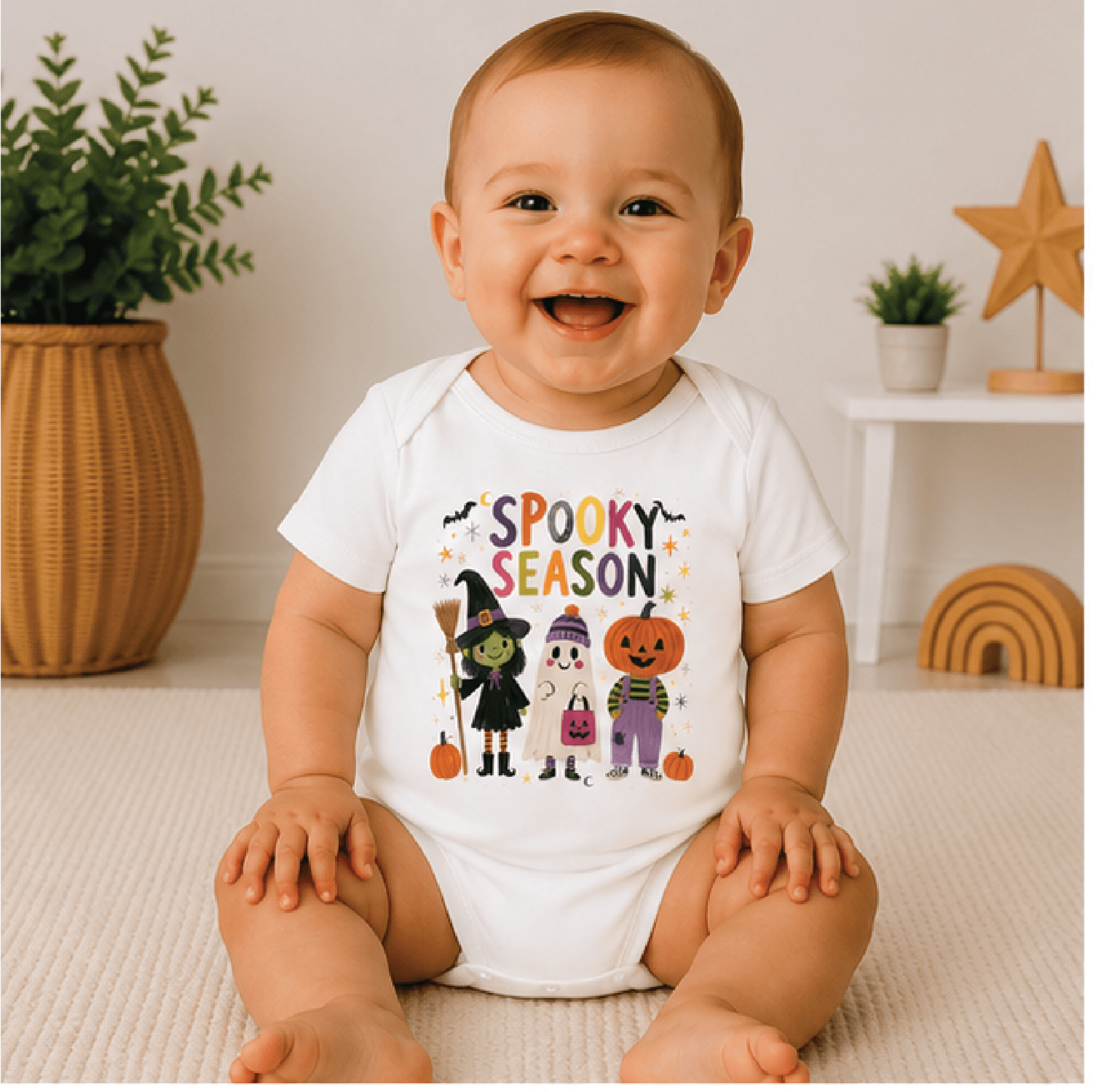 spooky season toddler shirt, witch ghost pumpkin halloween tee, trick or treat kids shirt, cute halloween outfit