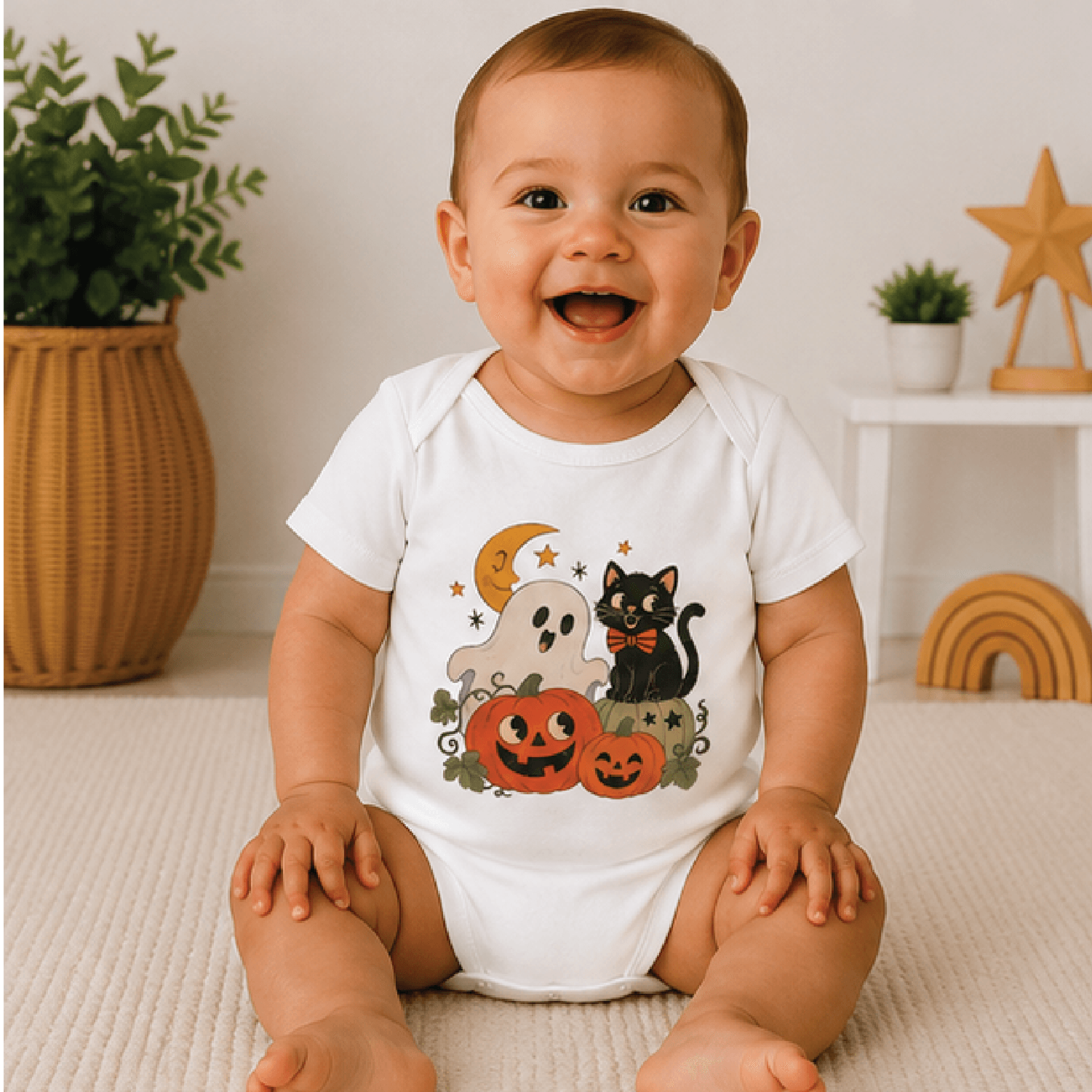 cute halloween toddler shirt, black cat ghost pumpkin kids tee, retro spooky season shirt, boo crew halloween outfit