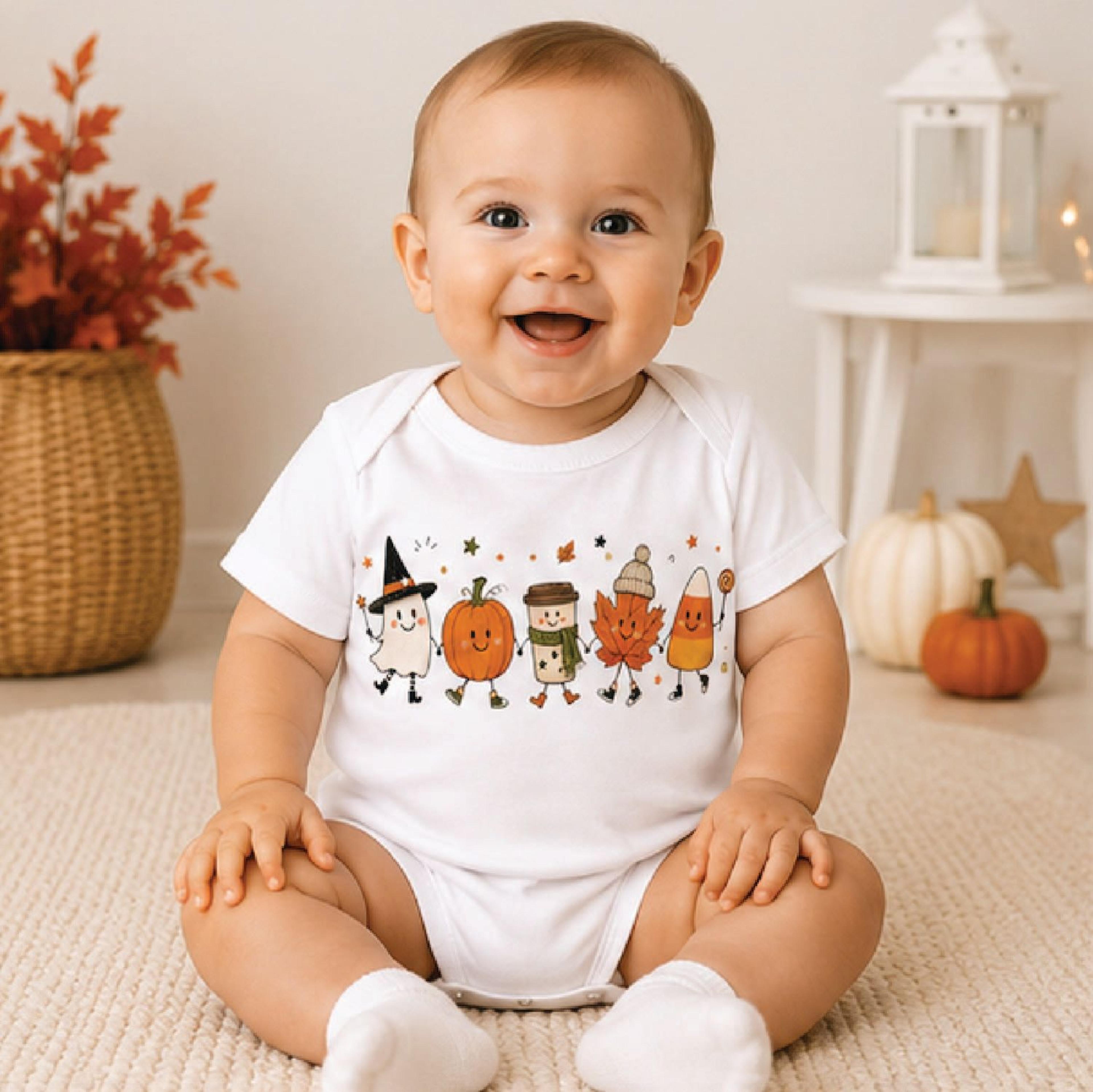 fall squad kids shirt, halloween pumpkin toddler tee, cute candy corn coffee fall shirt, autumn kids halloween outfit