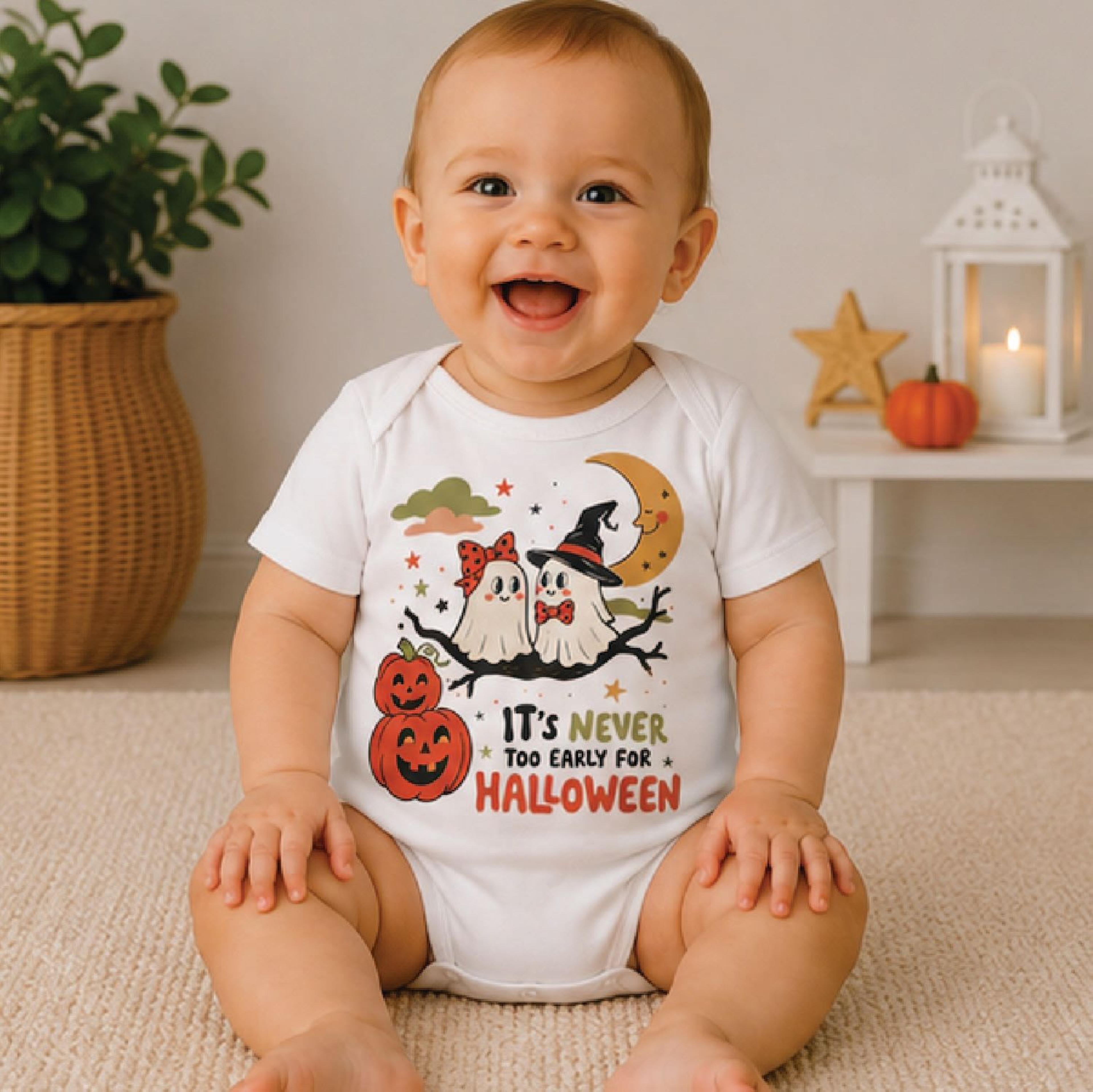 it's never too early for halloween kids shirt, cute spooky toddler tee, halloween lover shirt, fall boys girls outfit