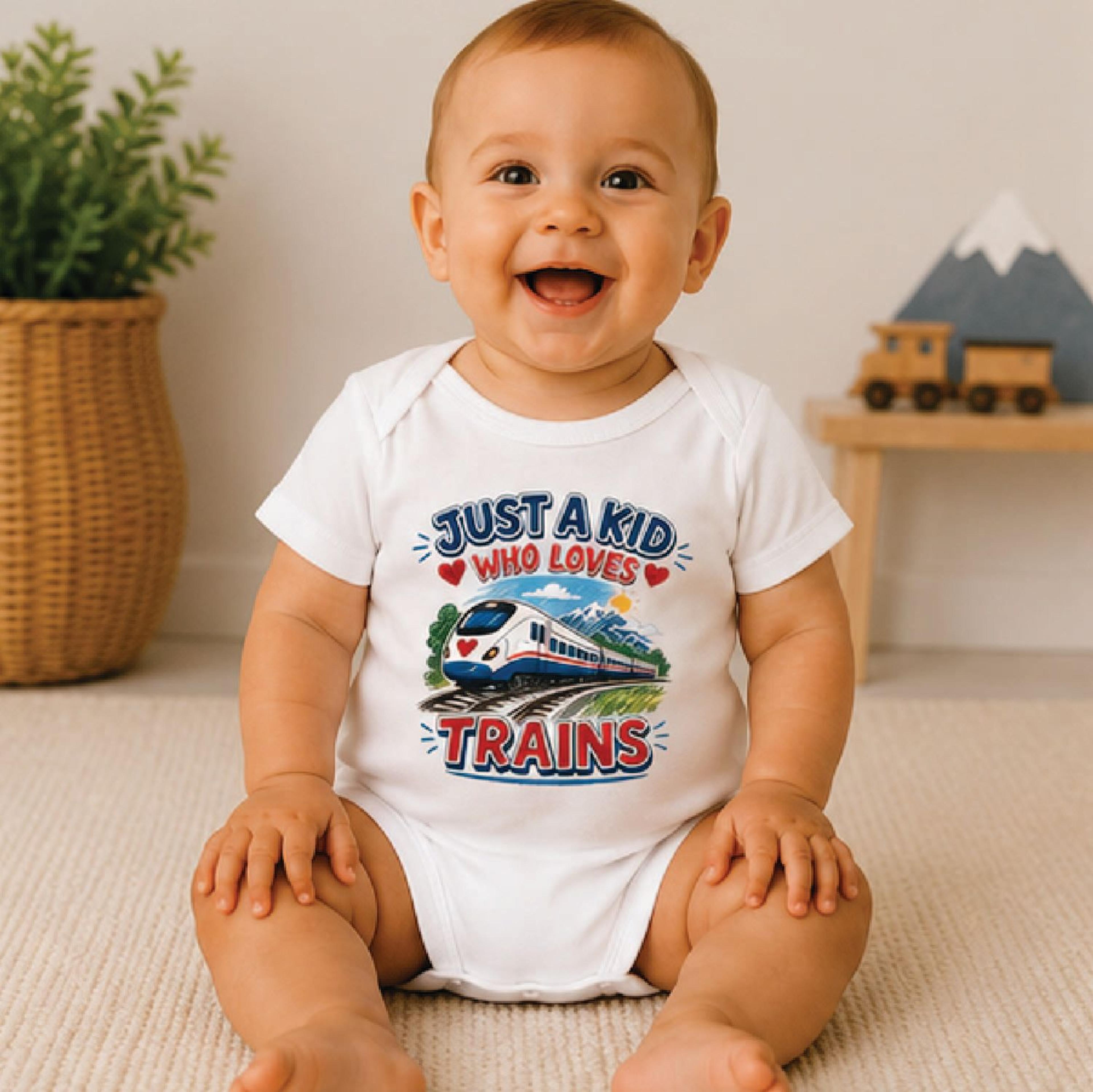 just a boy who loves trains toddler shirt, train kids tee, railroad boy shirt, locomotive gift for train loving kids