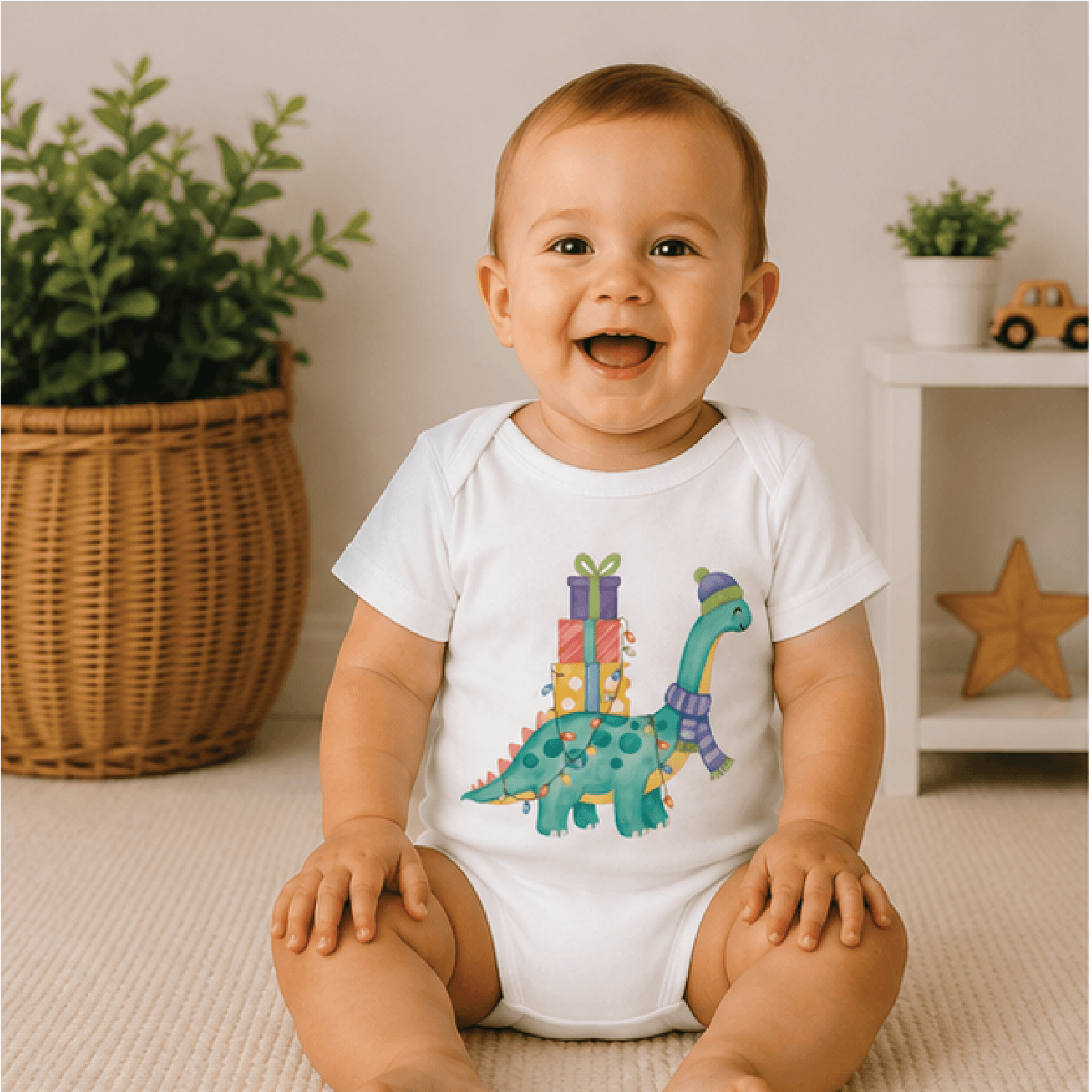 christmas dinosaur shirt, cute dino toddler tee, festive dinosaur kids shirt, holiday t rex christmas gift for kids