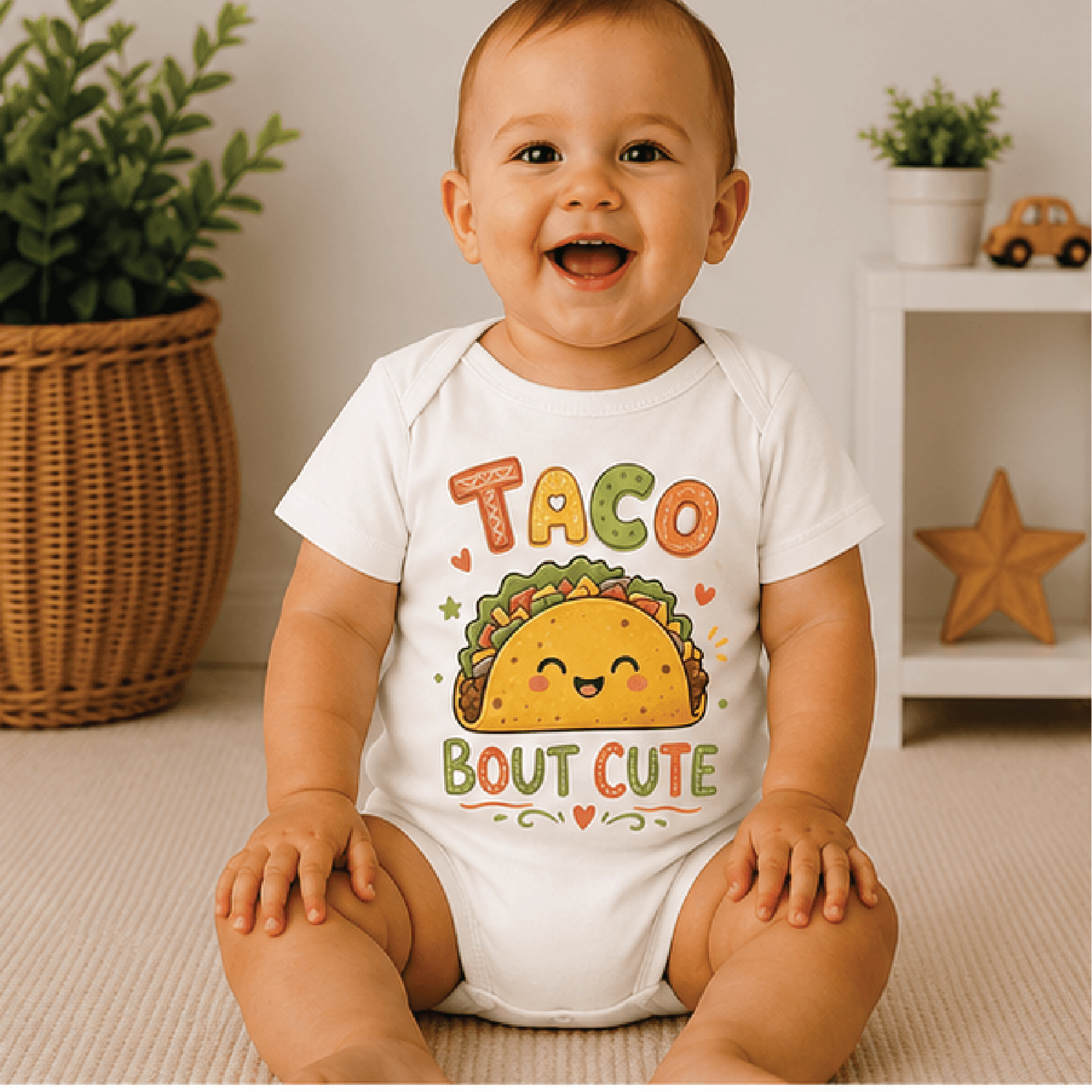 taco bout cute baby bodysuit, funny taco baby onesie, cute foodie newborn outfit, taco lover baby shower gift