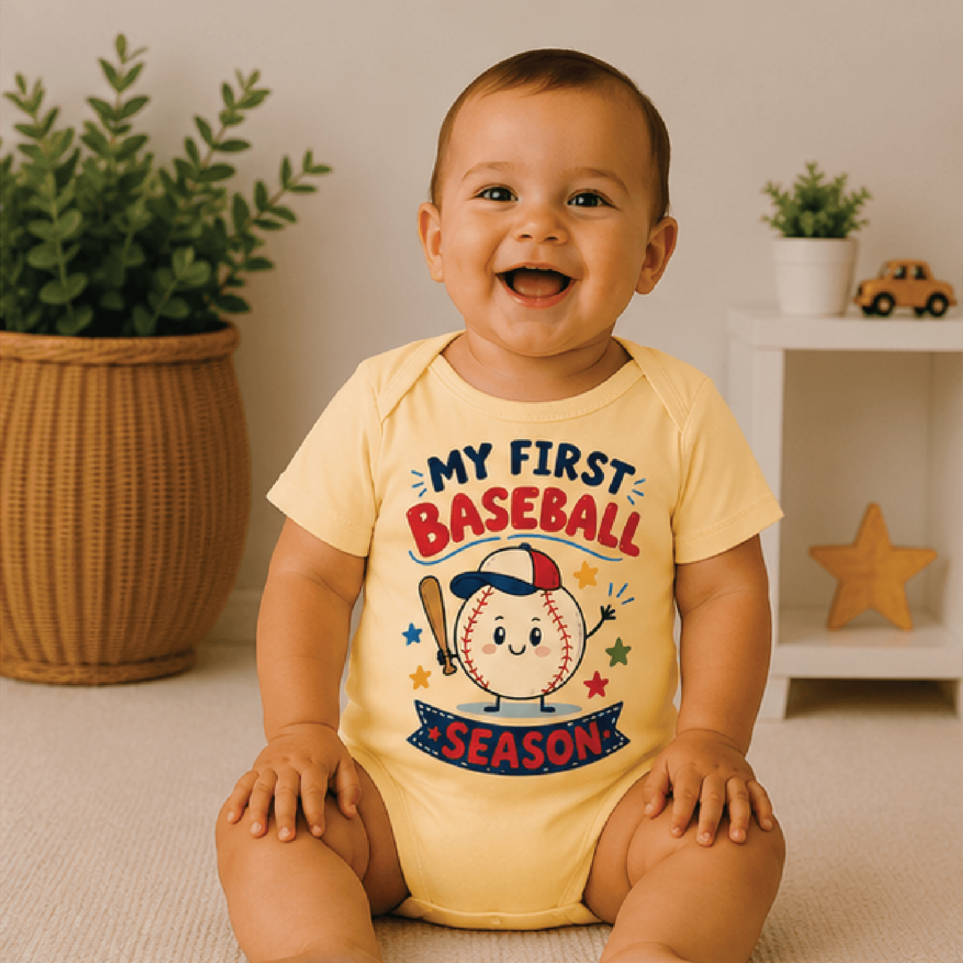 my first baseball season baby bodysuit, baseball baby onesie, little slugger newborn outfit, baseball baby shower gift