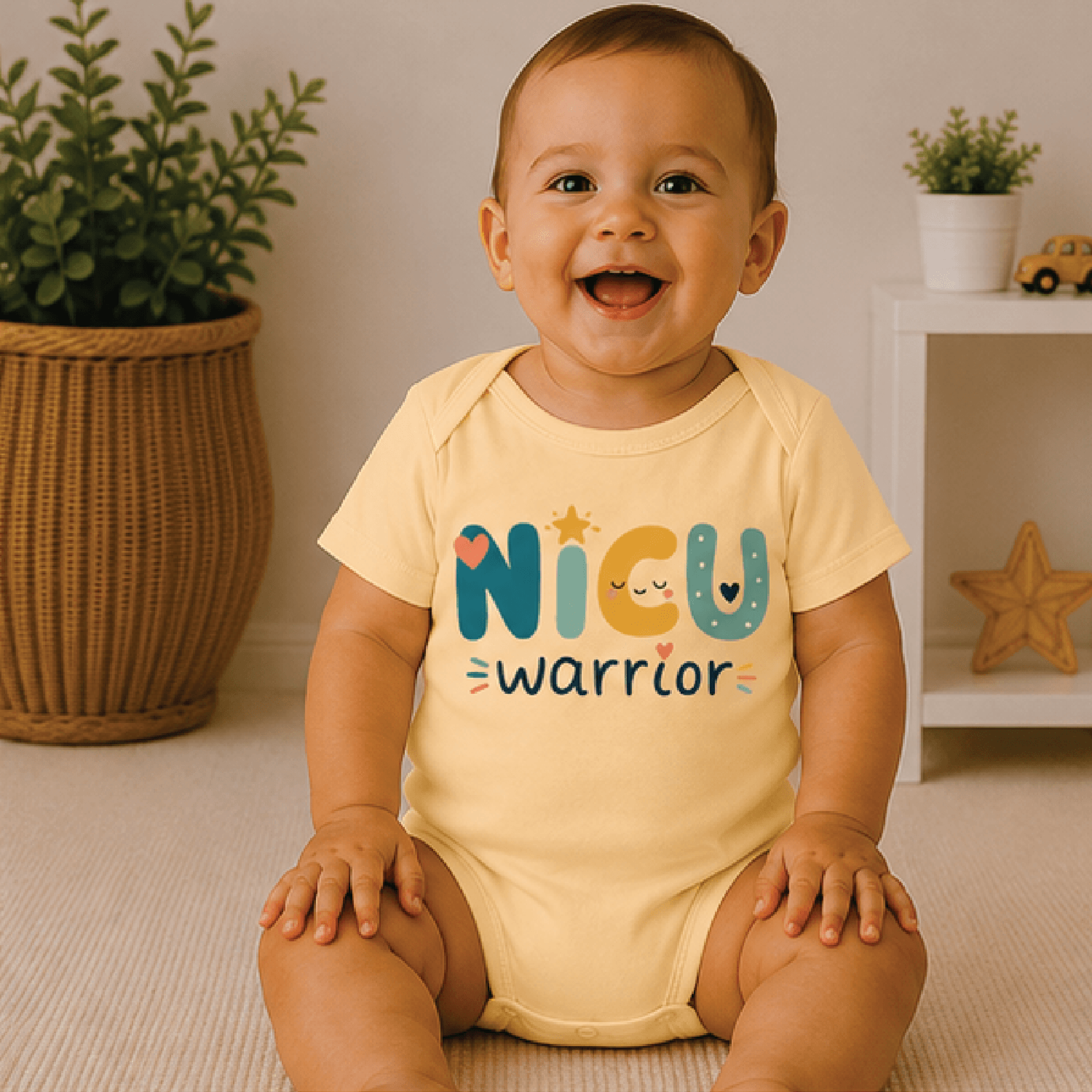 nicu warrior baby bodysuit, preemie baby onesie, tiny fighter newborn outfit, nicu graduate baby gift