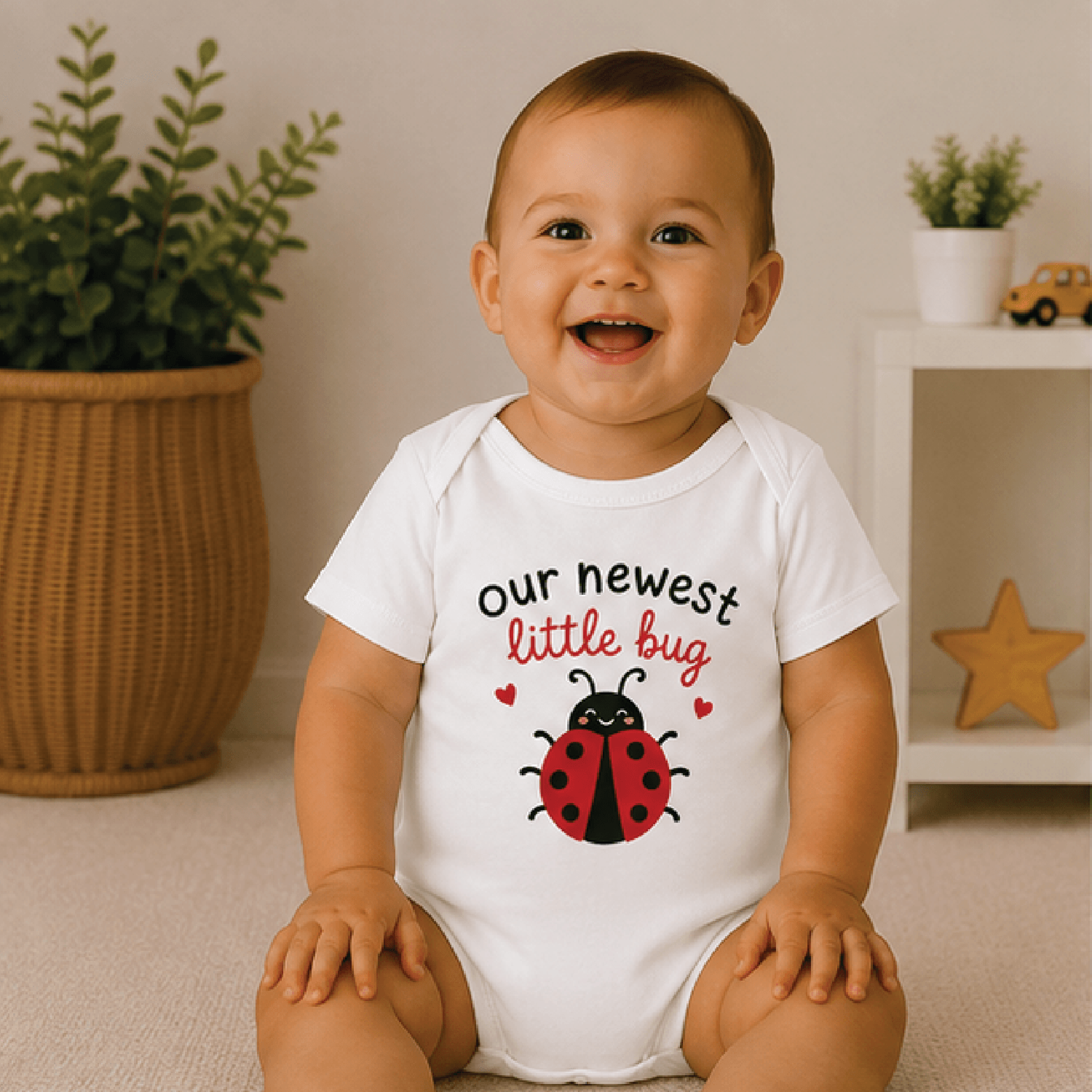 our newest little bug baby bodysuit, cute insect baby onesie, nature newborn outfit, little bug baby shower gift