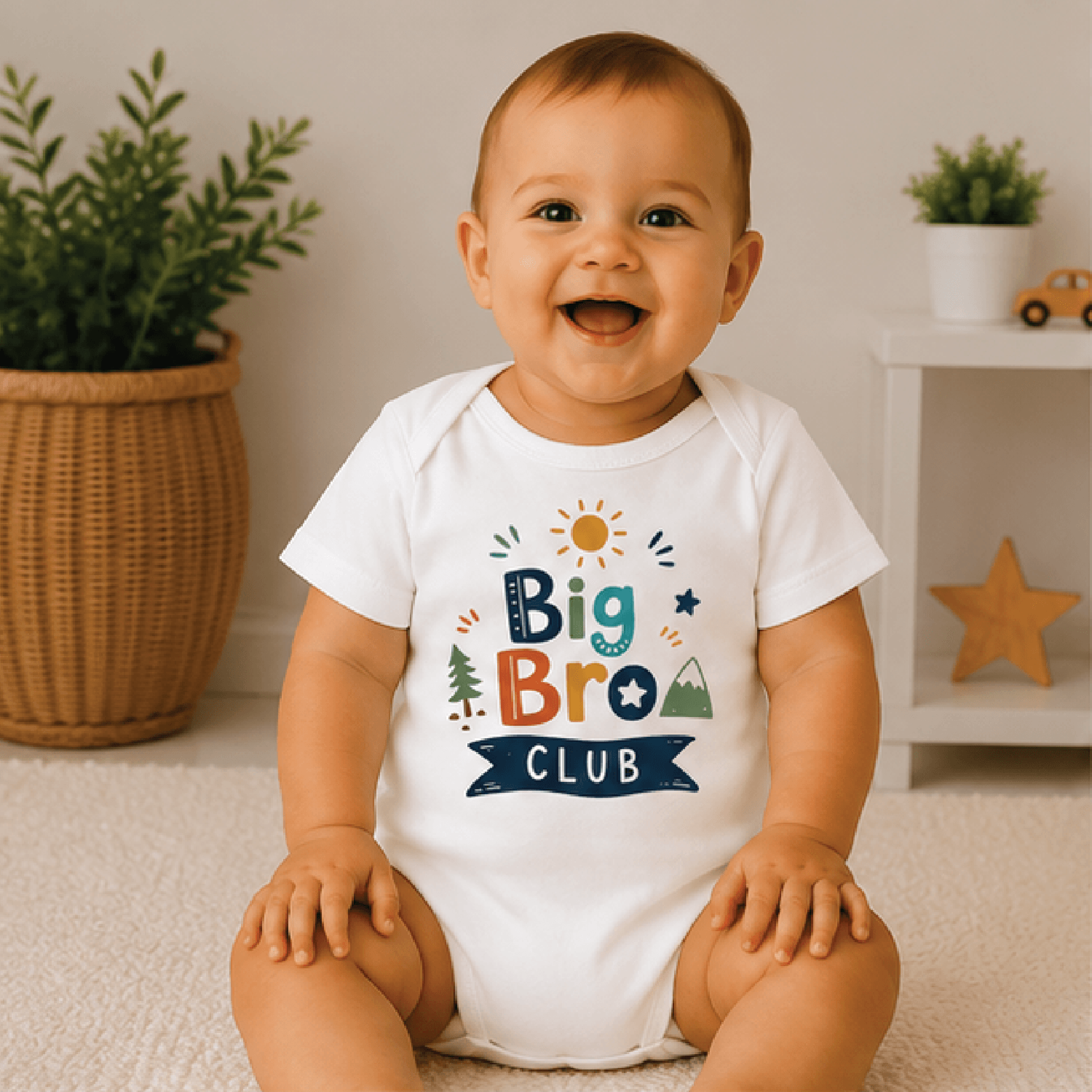 big bro club baby bodysuit, big brother baby onesie, sibling pregnancy announcement outfit, new baby reveal gift