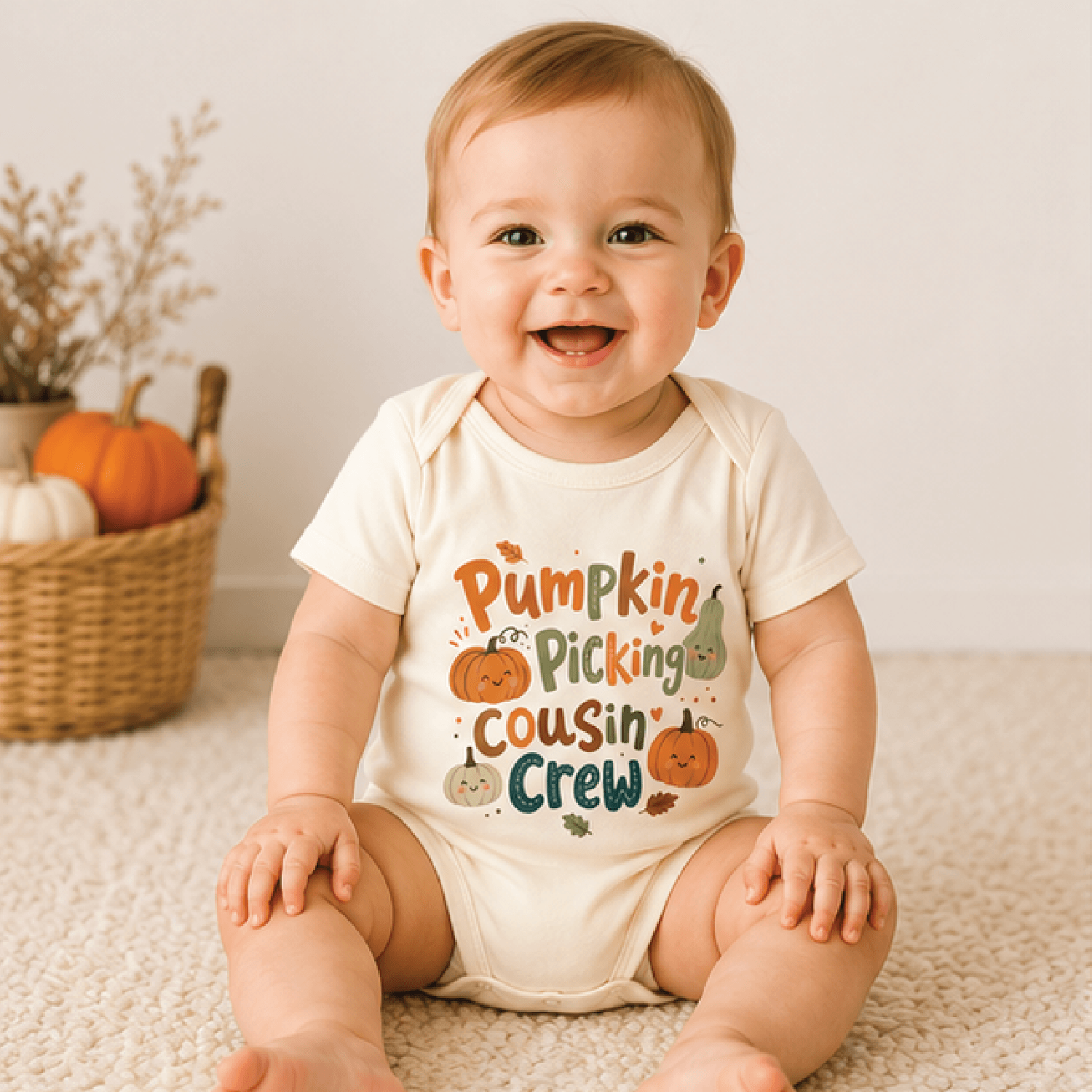 pumpkin picking cousin crew shirt, fall cousins toddler tee, pumpkin patch kids shirt, matching thanksgiving outfit