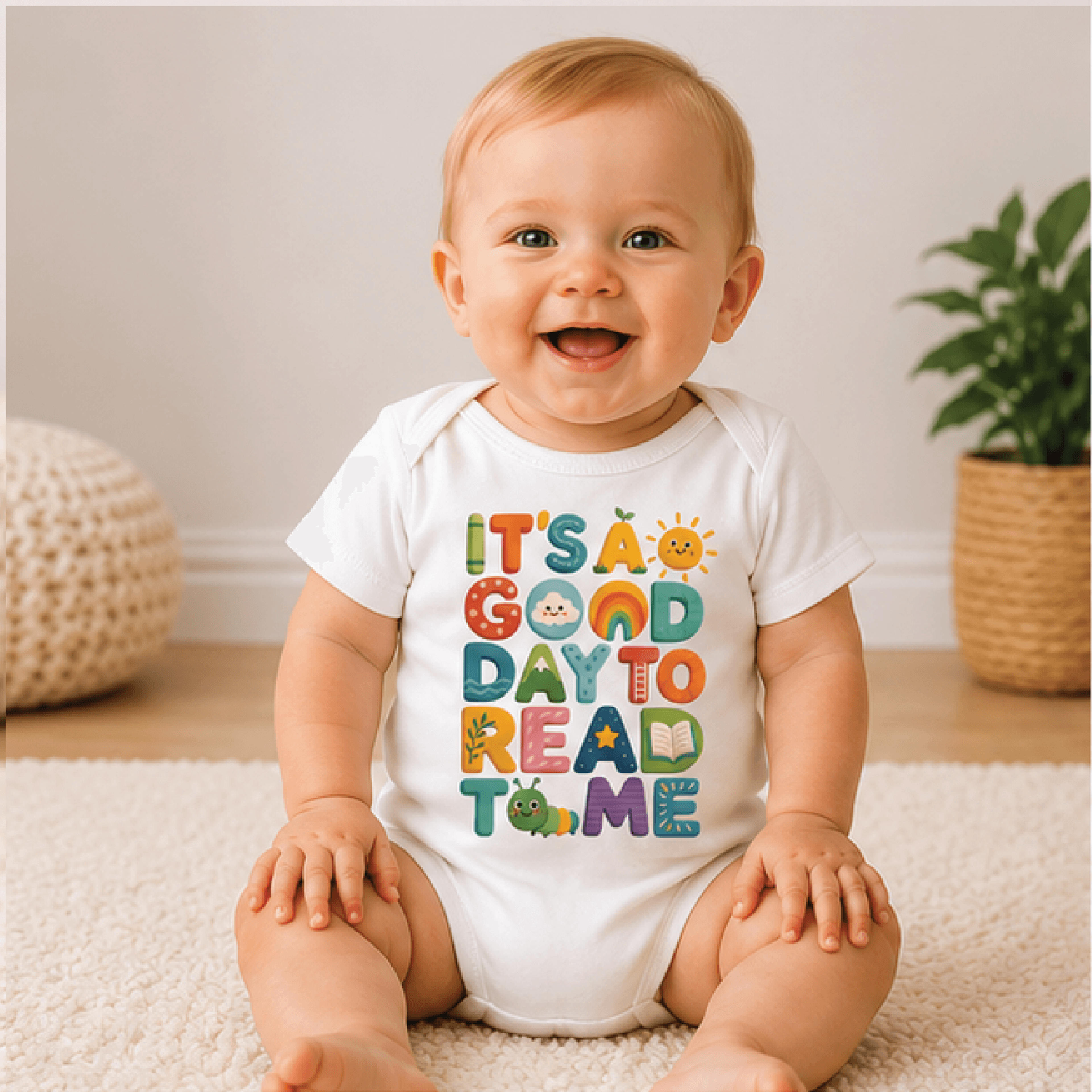 its a good day to read to me baby bodysuit, bookworm baby onesie, little reader newborn outfit, book lover baby gift