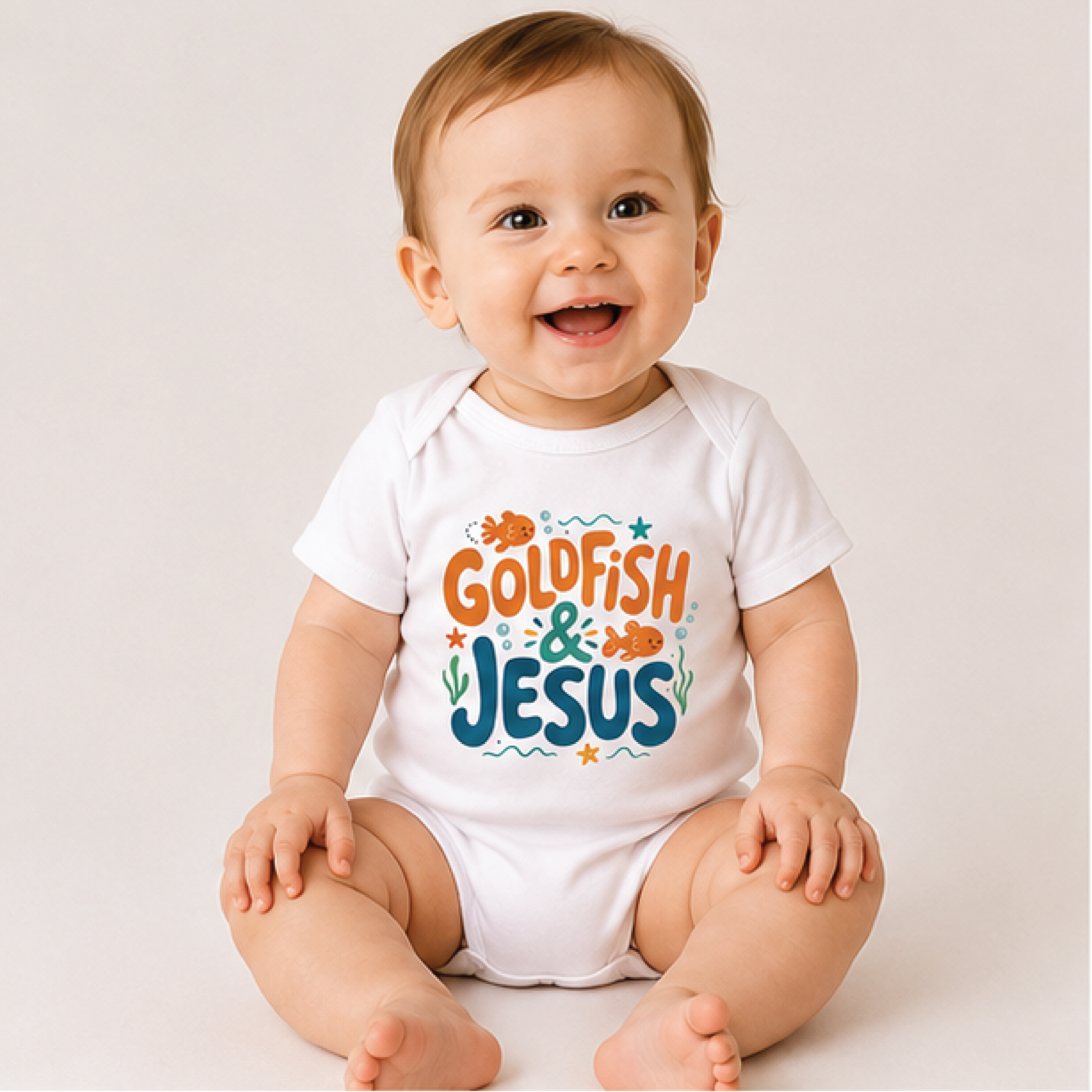 goldfish jesus toddler shirt, christian kids tee, cute faith based t-shirt, jesus fish shirt, sunday school kids gift