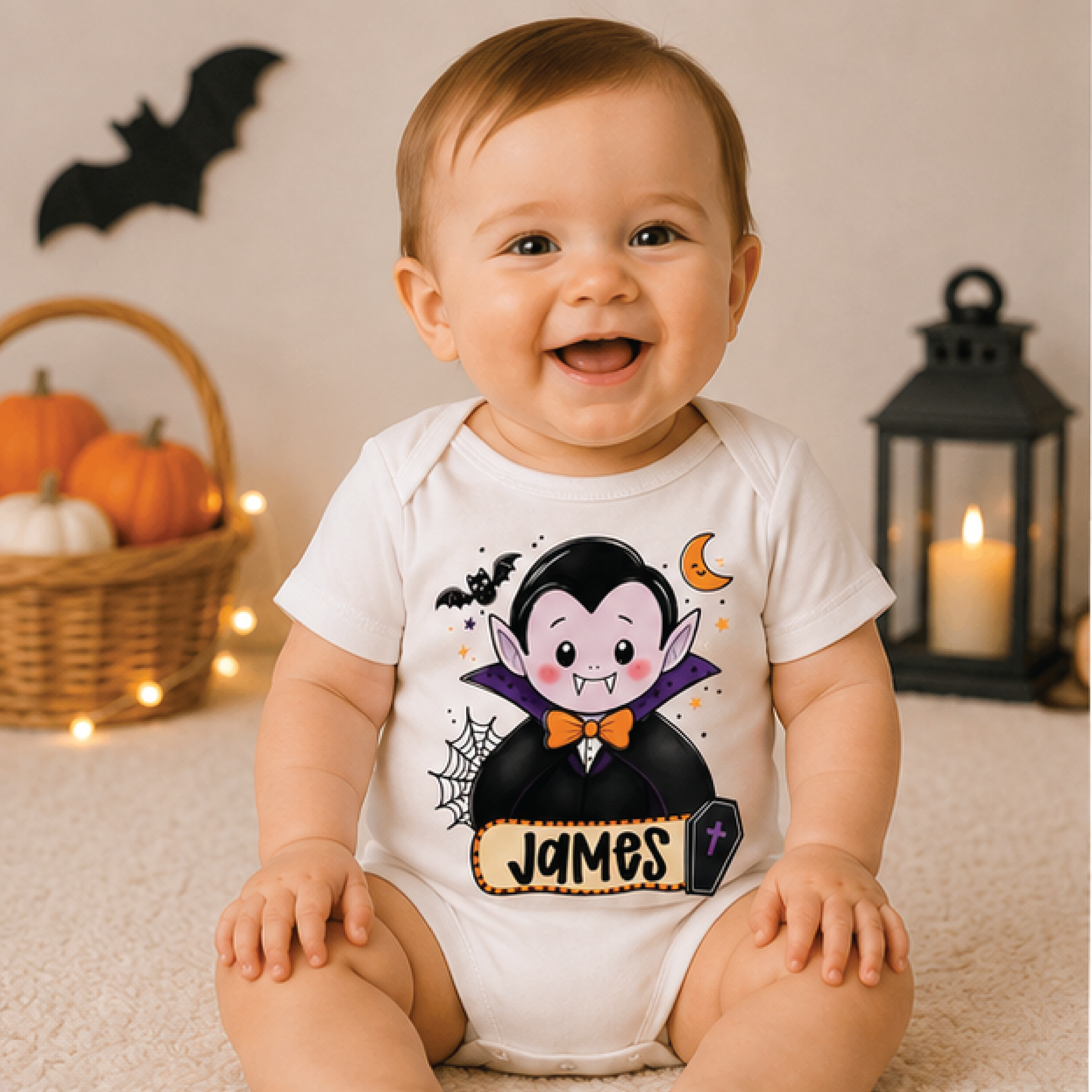 personalized vampire kids shirt, custom name halloween toddler tee, cute spooky vampire shirt, trick or treat kids outfi
