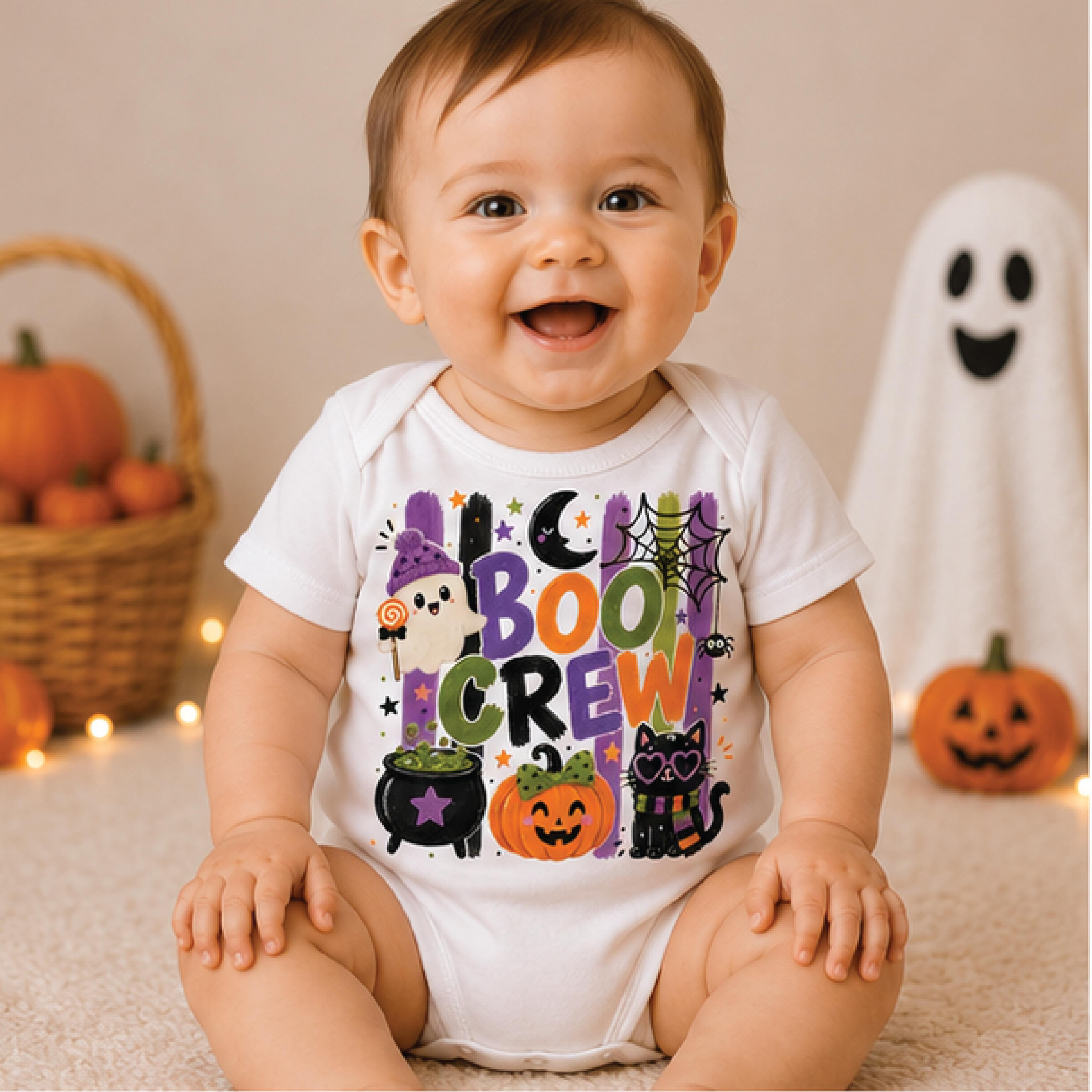 boo halloween crew kids shirt, funny ghost cat toddler tee, cute spooky pumpkin shirt, trick or treat fall outfit