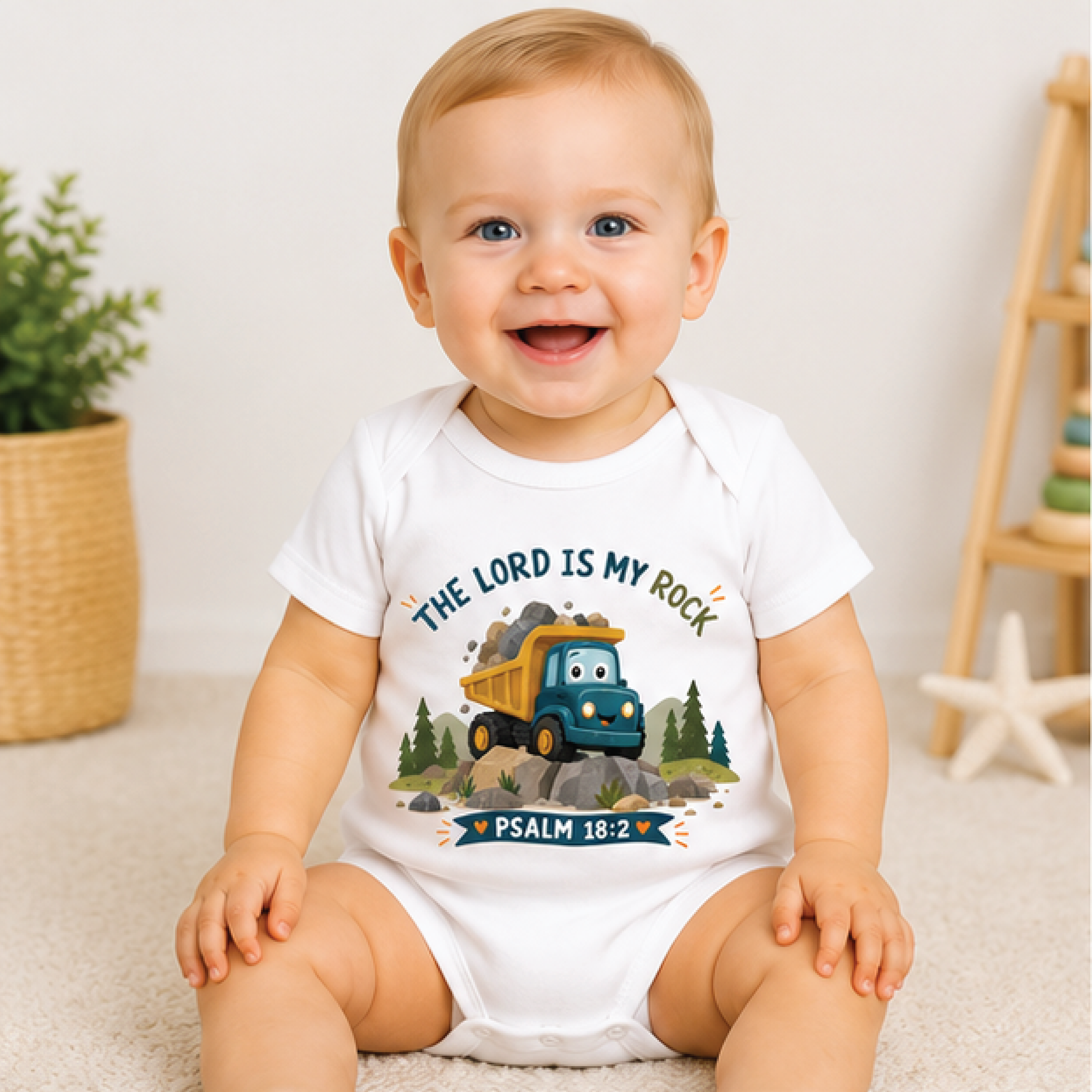 the lord is my rock kids shirt, psalm 18 2 christian toddler tee, bible verse faith shirt, religious gift for kids