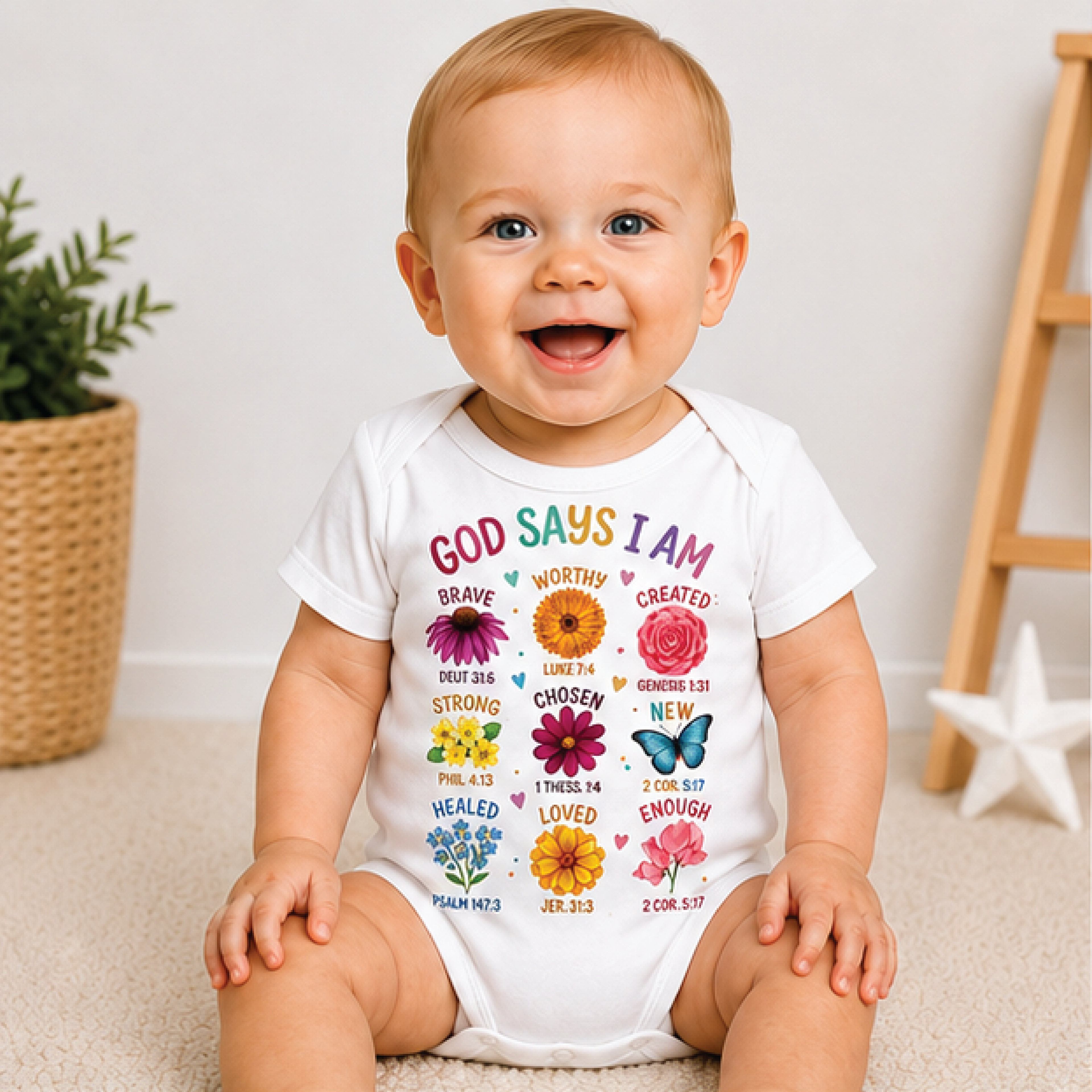god says i am flower girl shirt, christian kids tee, floral bible verse toddler shirt, faith based christian girls gift