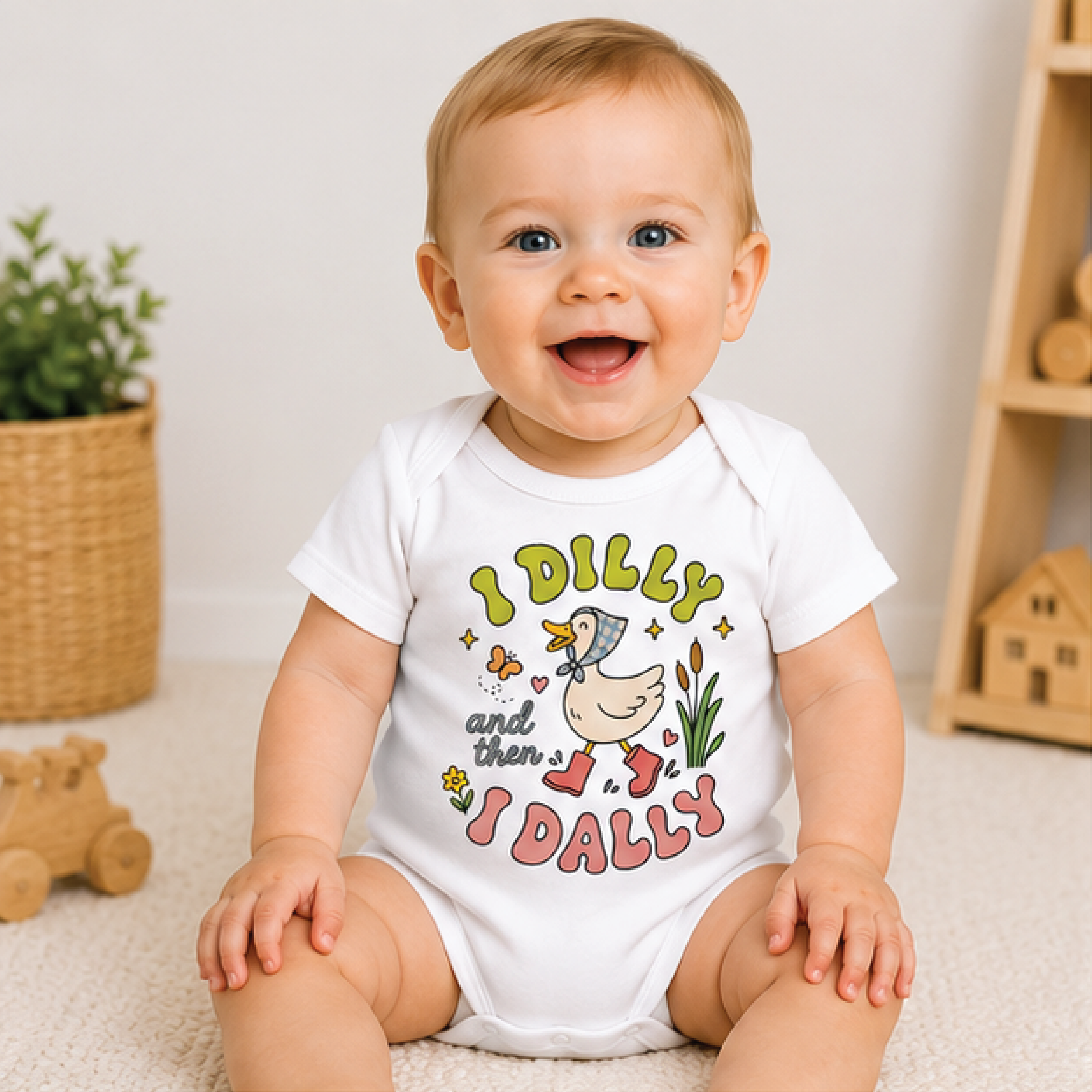 i dilly and then i dally toddler shirt, funny kids tee, cute silly saying t-shirt, playful everyday gift for boys girls