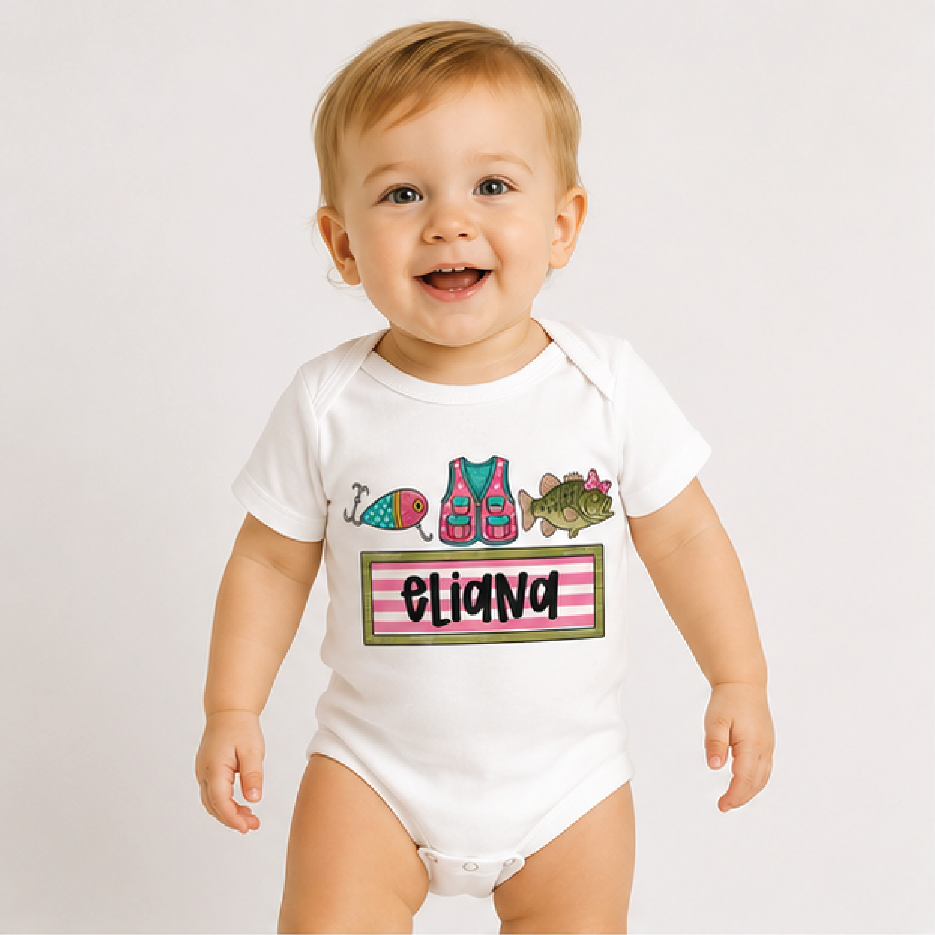 personalized fishing girls shirt, custom name toddler tee, cute little angler kids shirt, fishing birthday gift for girl