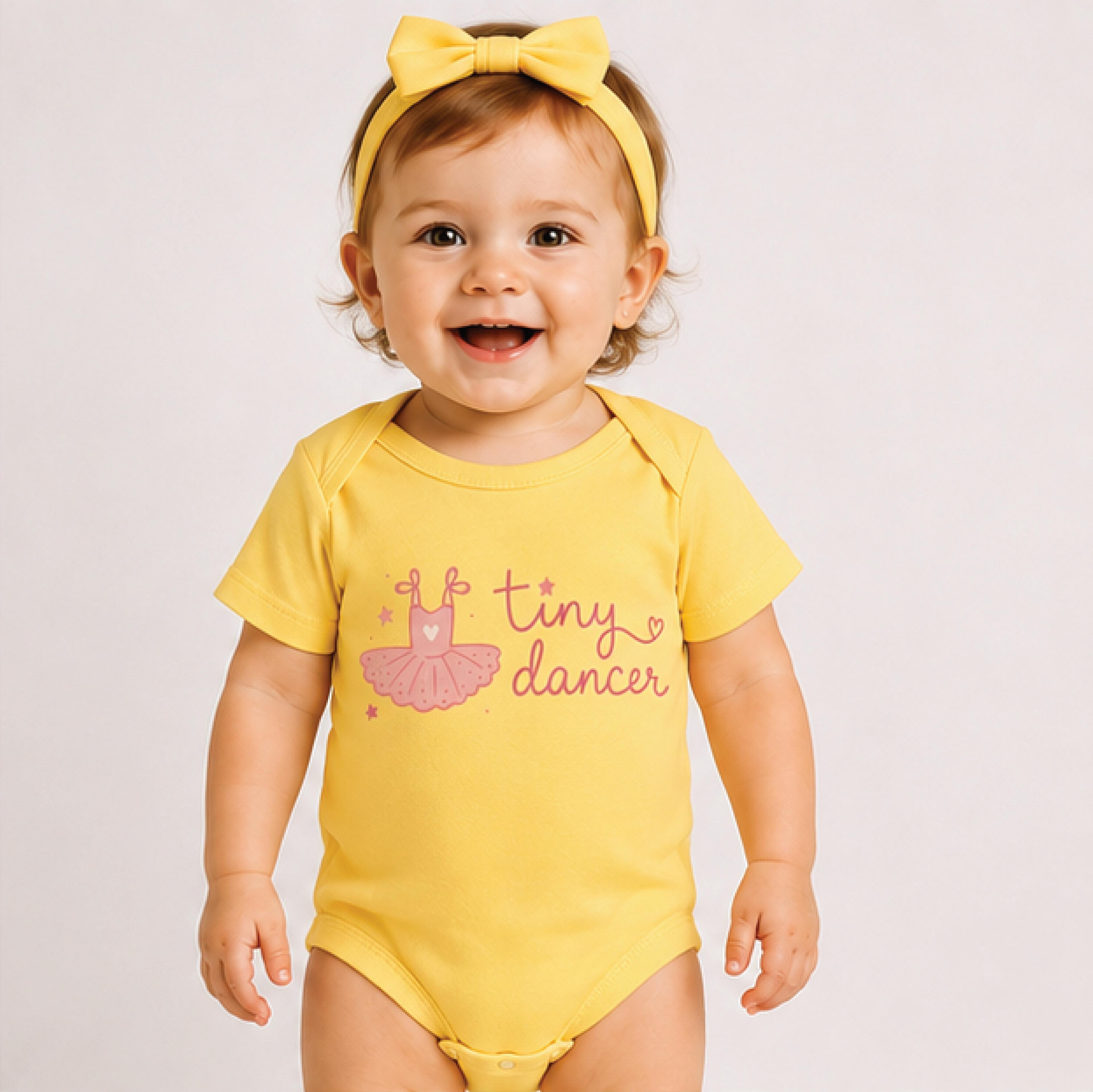 tiny dancer baby bodysuit, ballerina baby onesie, cute ballet newborn outfit, dance lover baby shower gift for girls