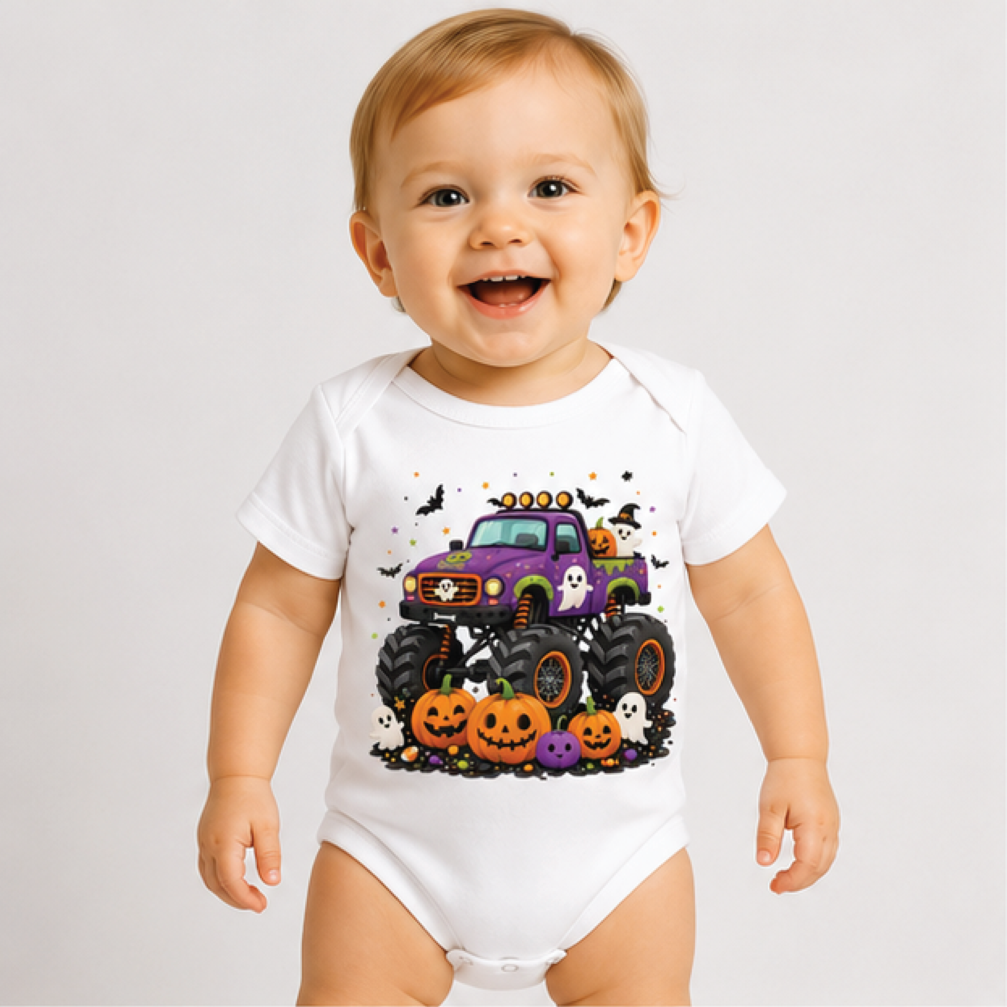 halloween monster truck kids shirt, pumpkin truck toddler tee, spooky boys t-shirt, trick or treat fall outfit