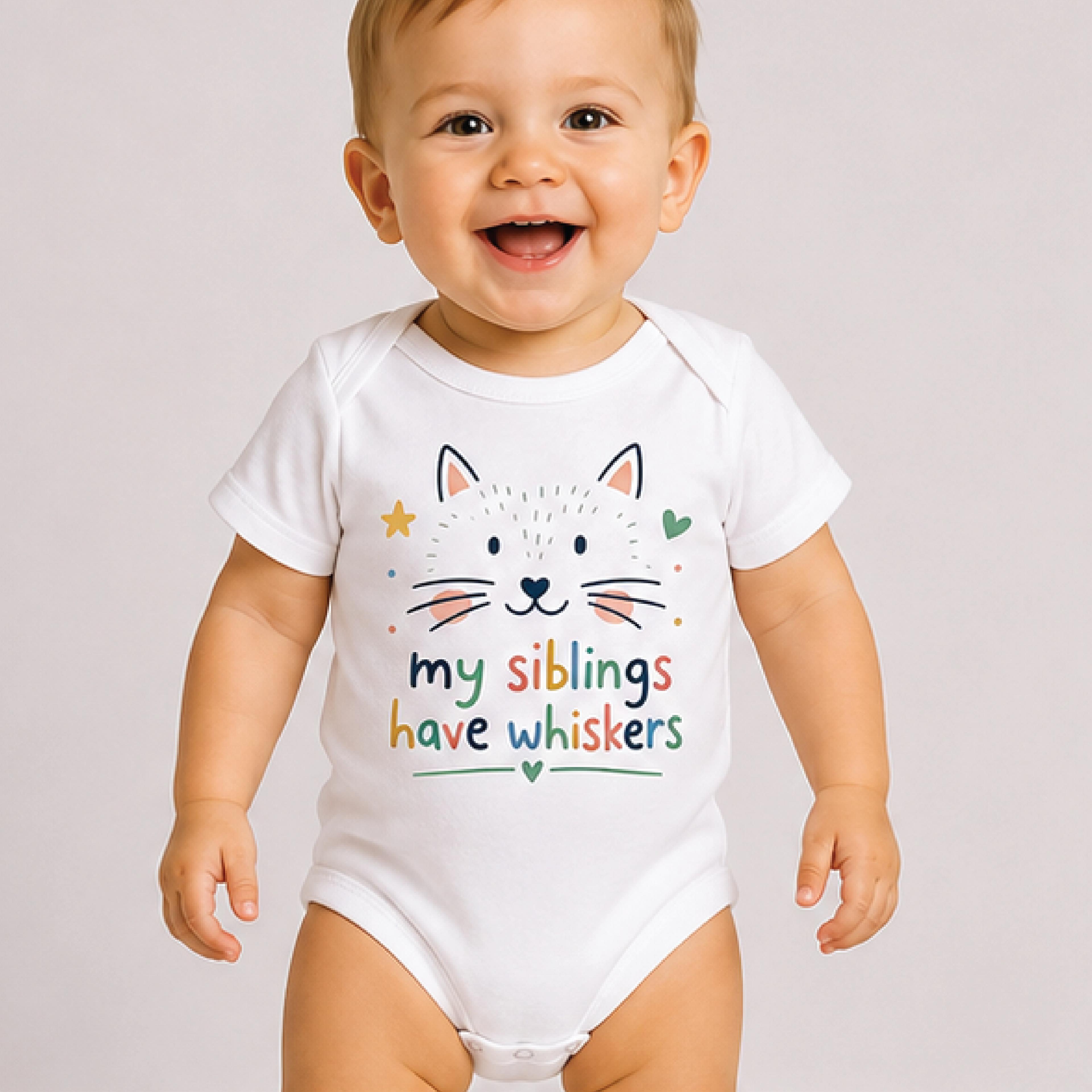 my siblings have whiskers kids shirt, funny cat toddler tee, cute kitty sibling t-shirt, cat lover gift for kids
