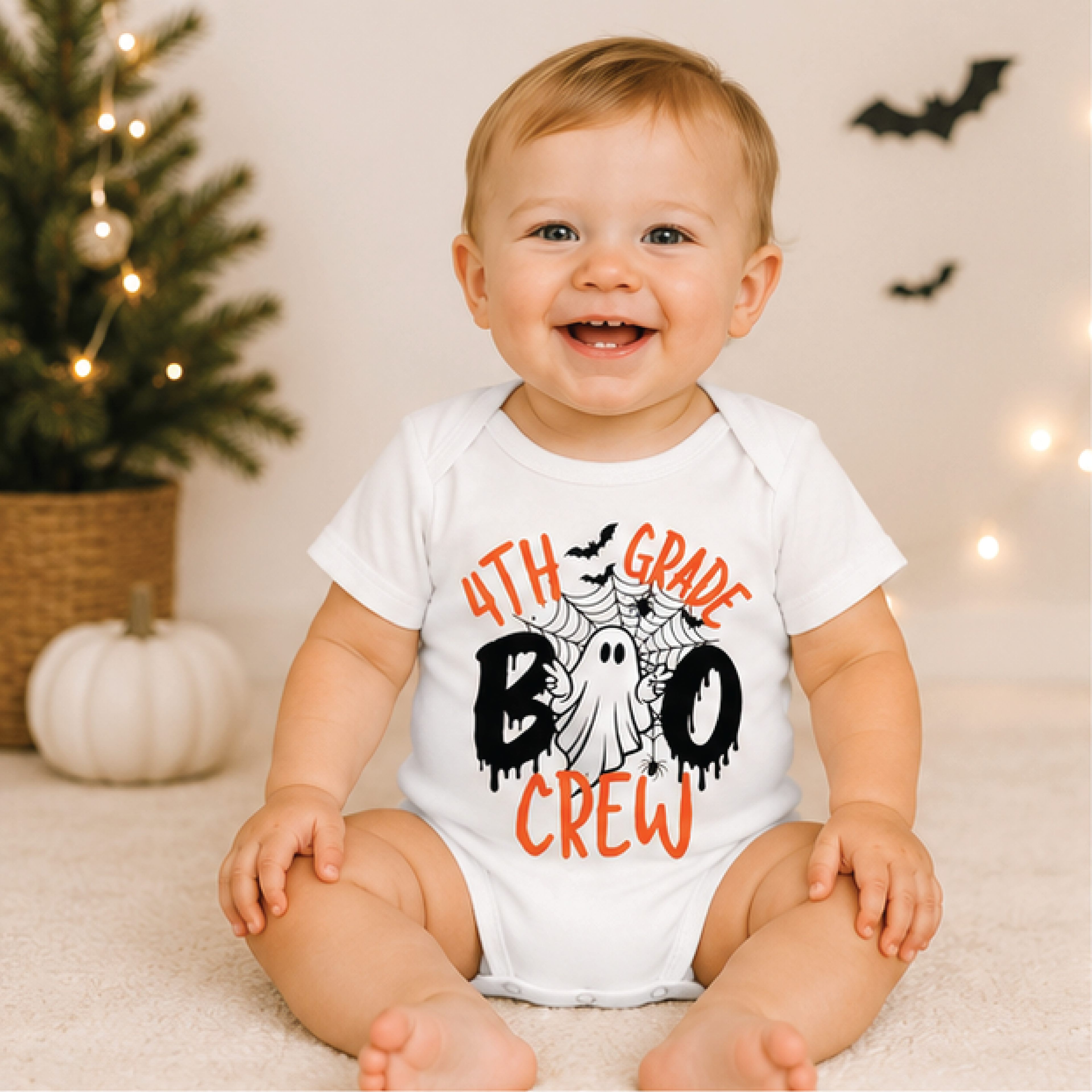 4th grade boo crew baby kids shirt, halloween ghost toddler tee, spooky school kids t-shirt, cute halloween outfit