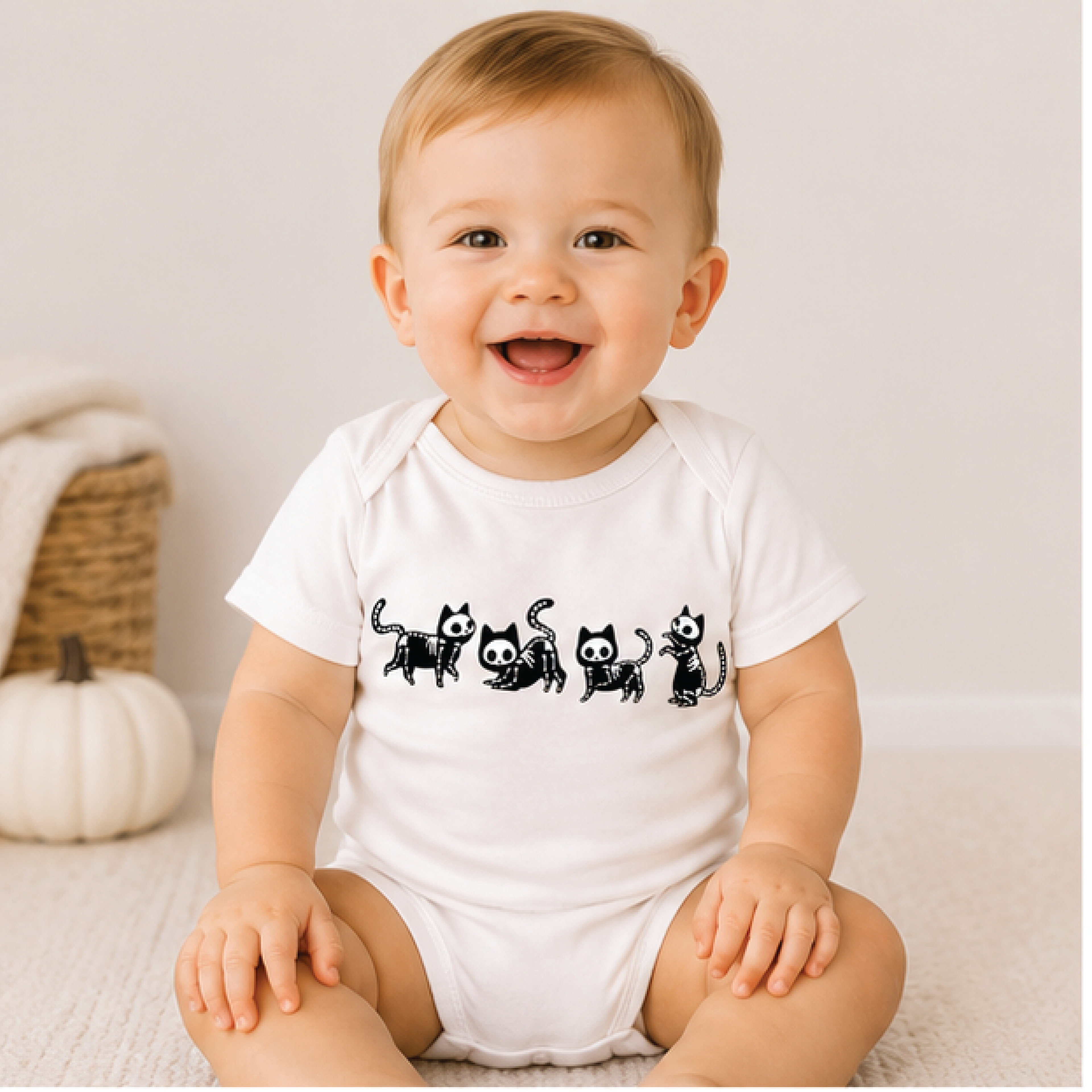 black cat skeleton halloween kids shirt, spooky kitty toddler tee, skeleton cat fall t-shirt, cute cat lover halloween