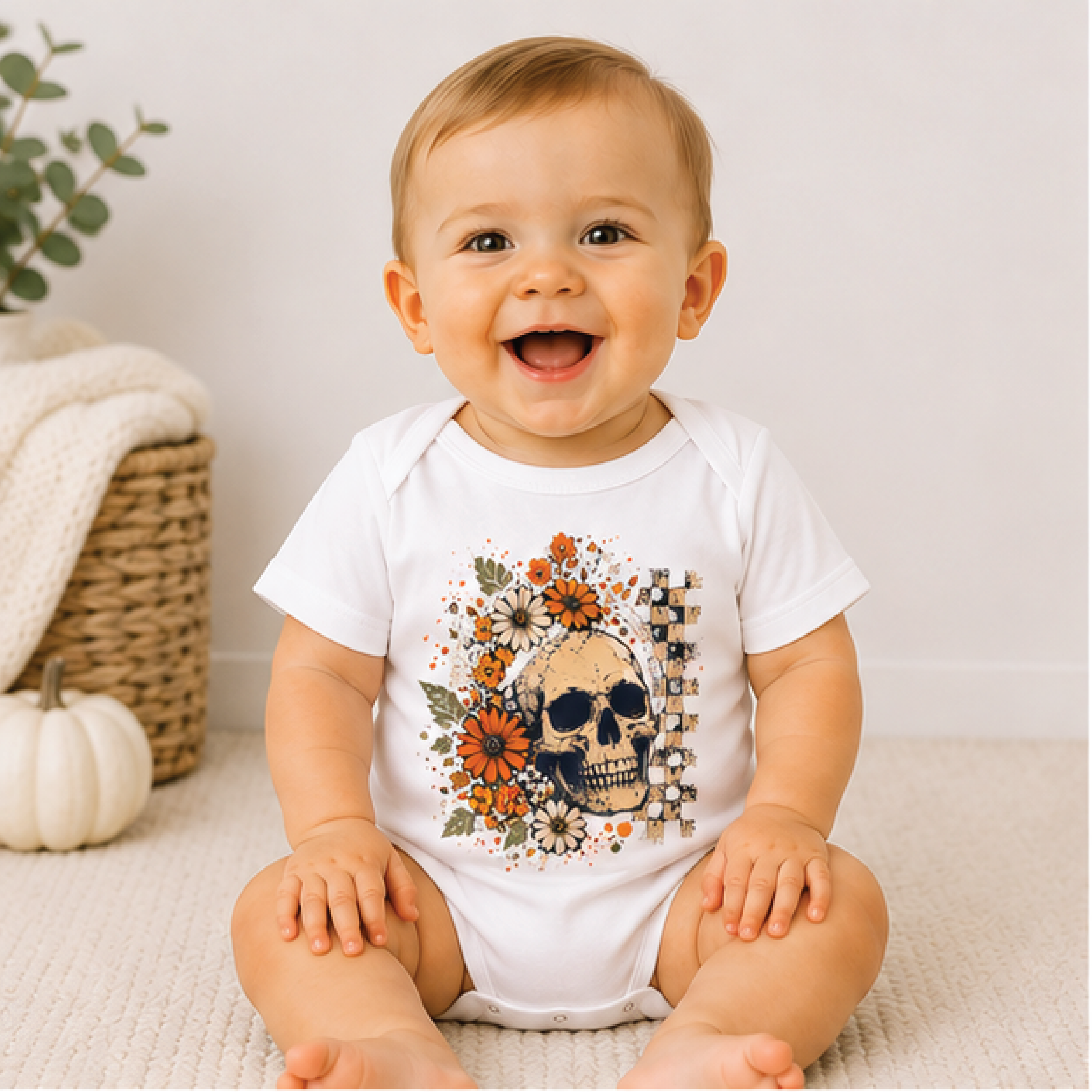 boho floral skull kids shirt, wildflower skull toddler tee, western cowgirl t-shirt, vintage bohemian kids outfit gift