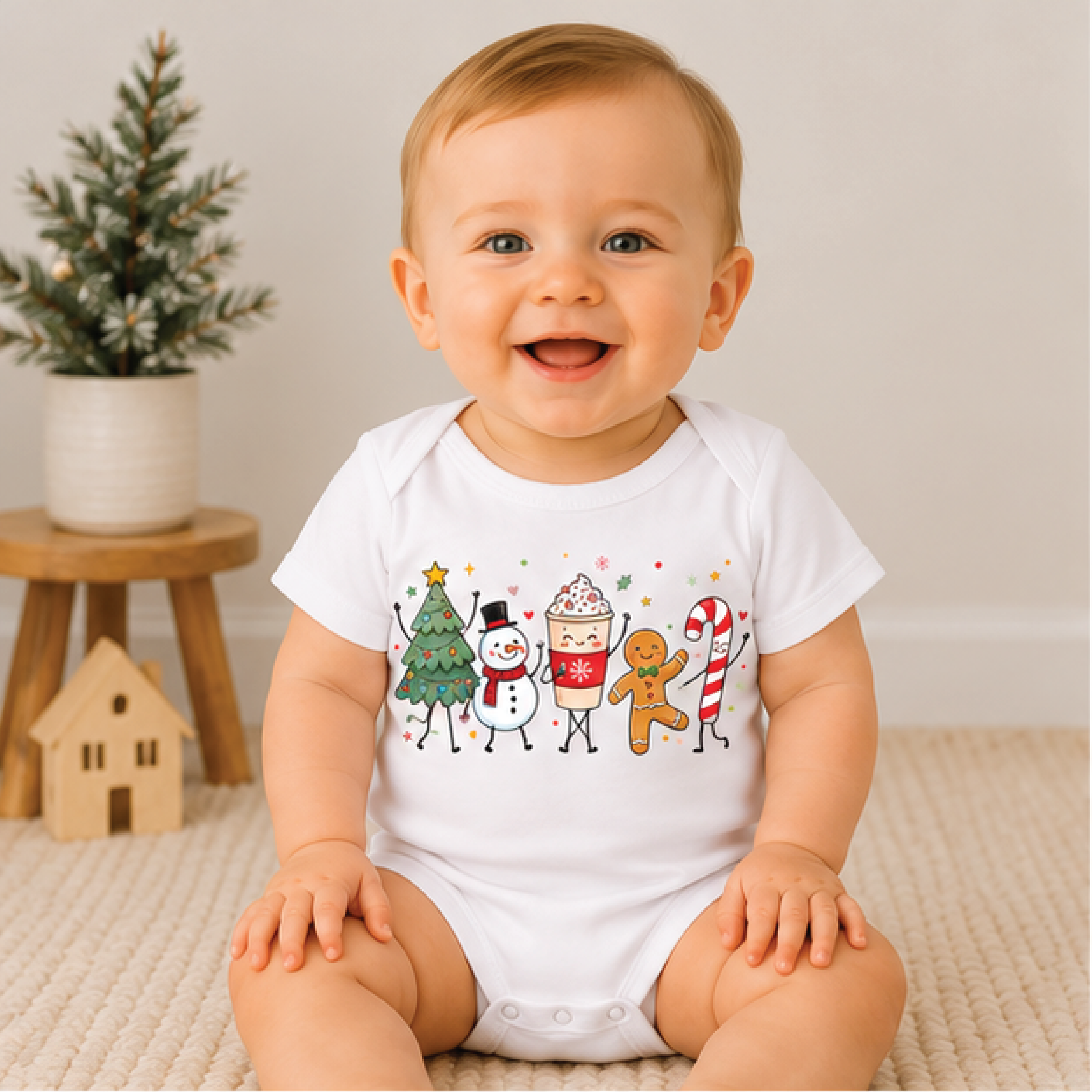kids christmas doodle sweatshirt, retro holiday toddler tee, cute xmas tree snowman gingerbread candy cane kids outfit