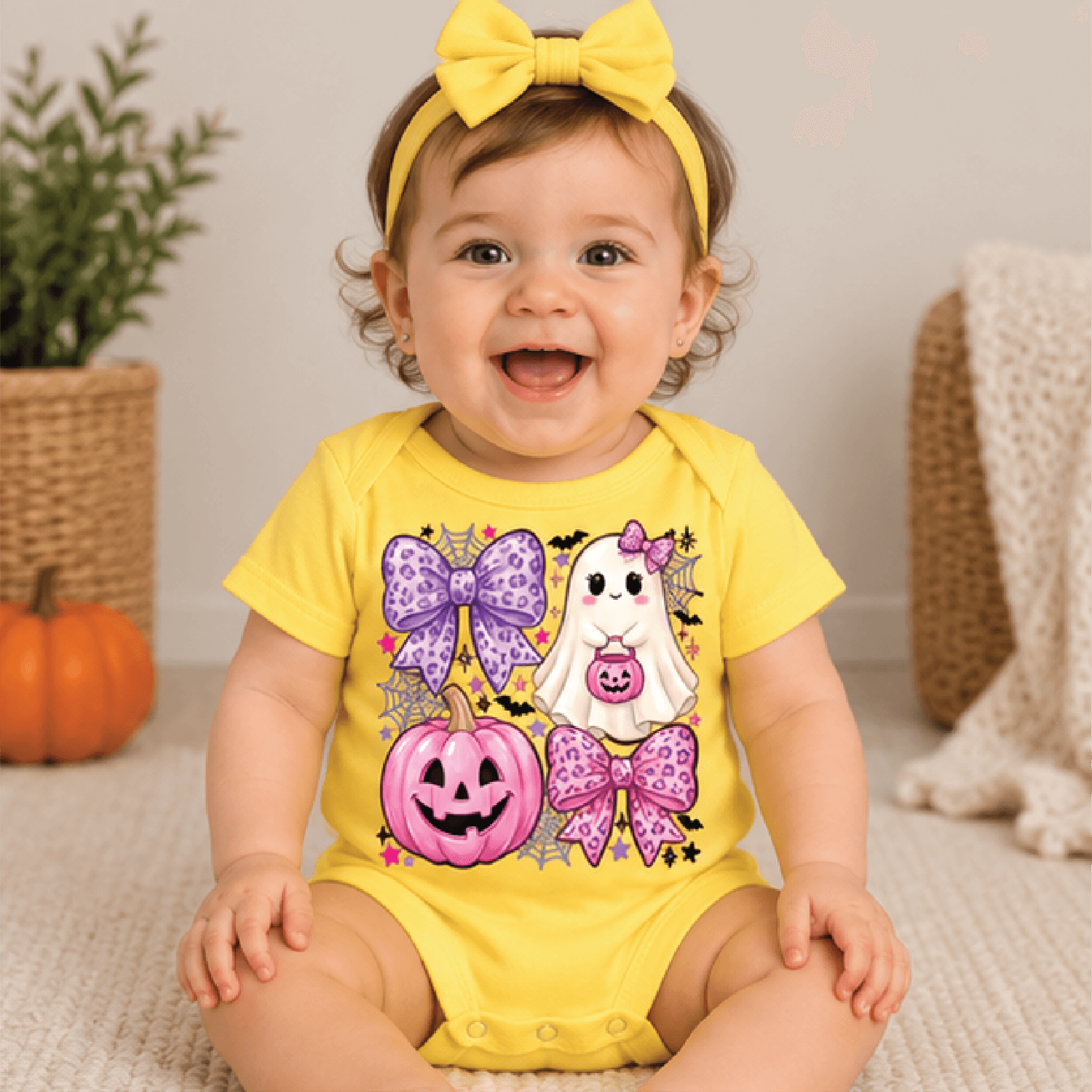 cute ghost halloween girls t-shirt, spooky coquette toddler tee, girly halloween kids shirt, baby romper fall outfit