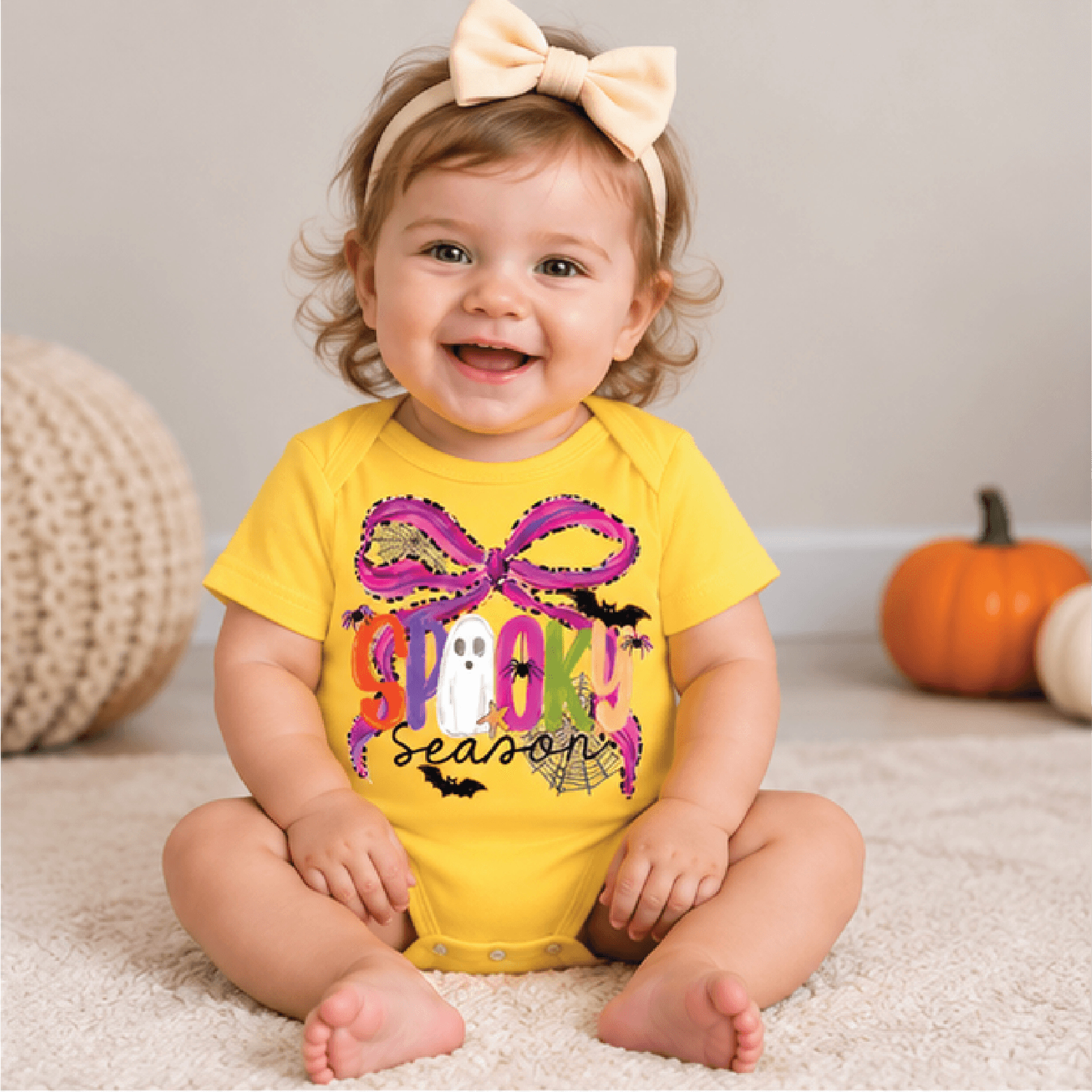 spooky season ghost girls t-shirt, pink leopard bow halloween toddler tee, cute spooky kids shirt, halloween baby romper