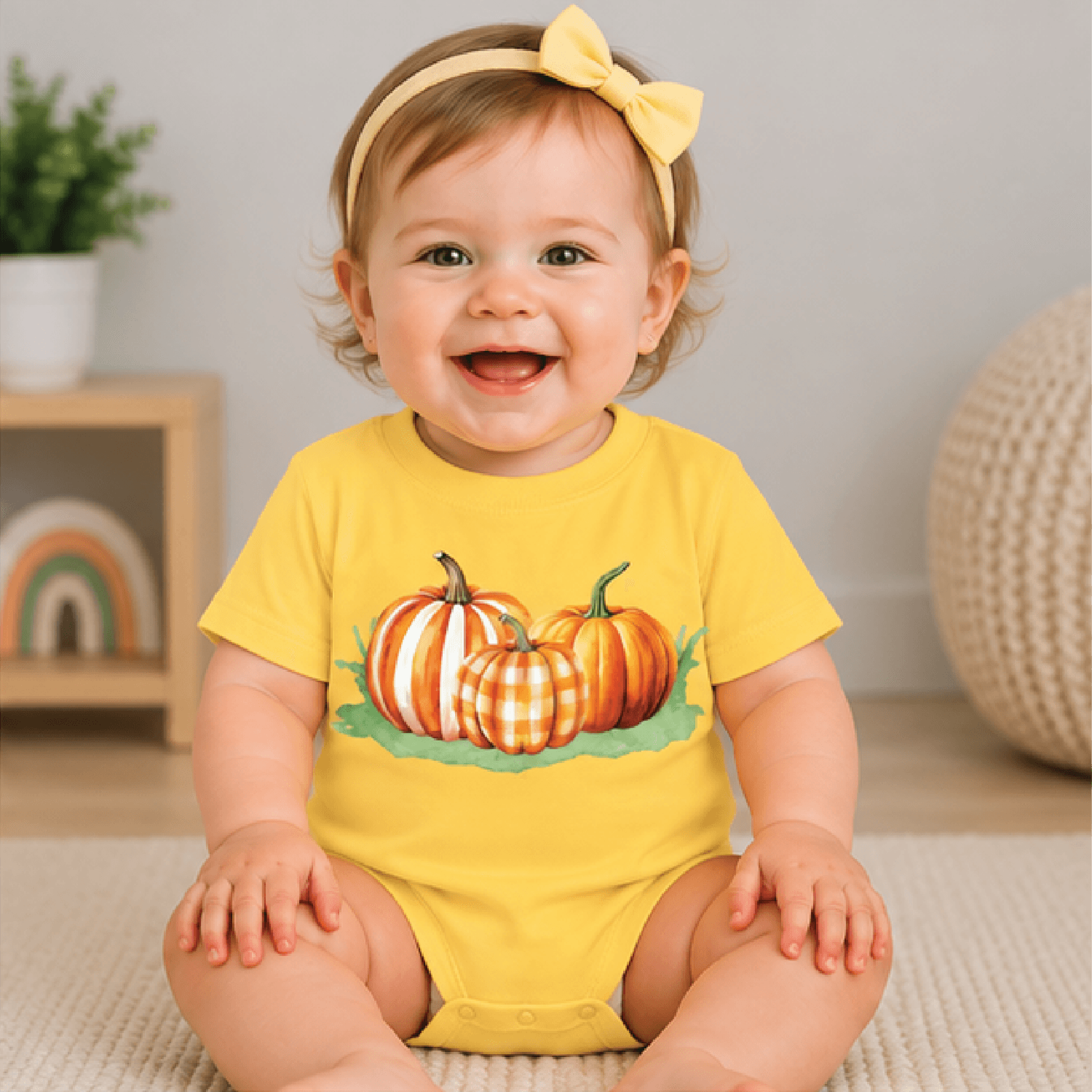 personalized pumpkin kids t-shirt, custom name fall toddler tee, watercolor pumpkin patch shirt, baby fall romper