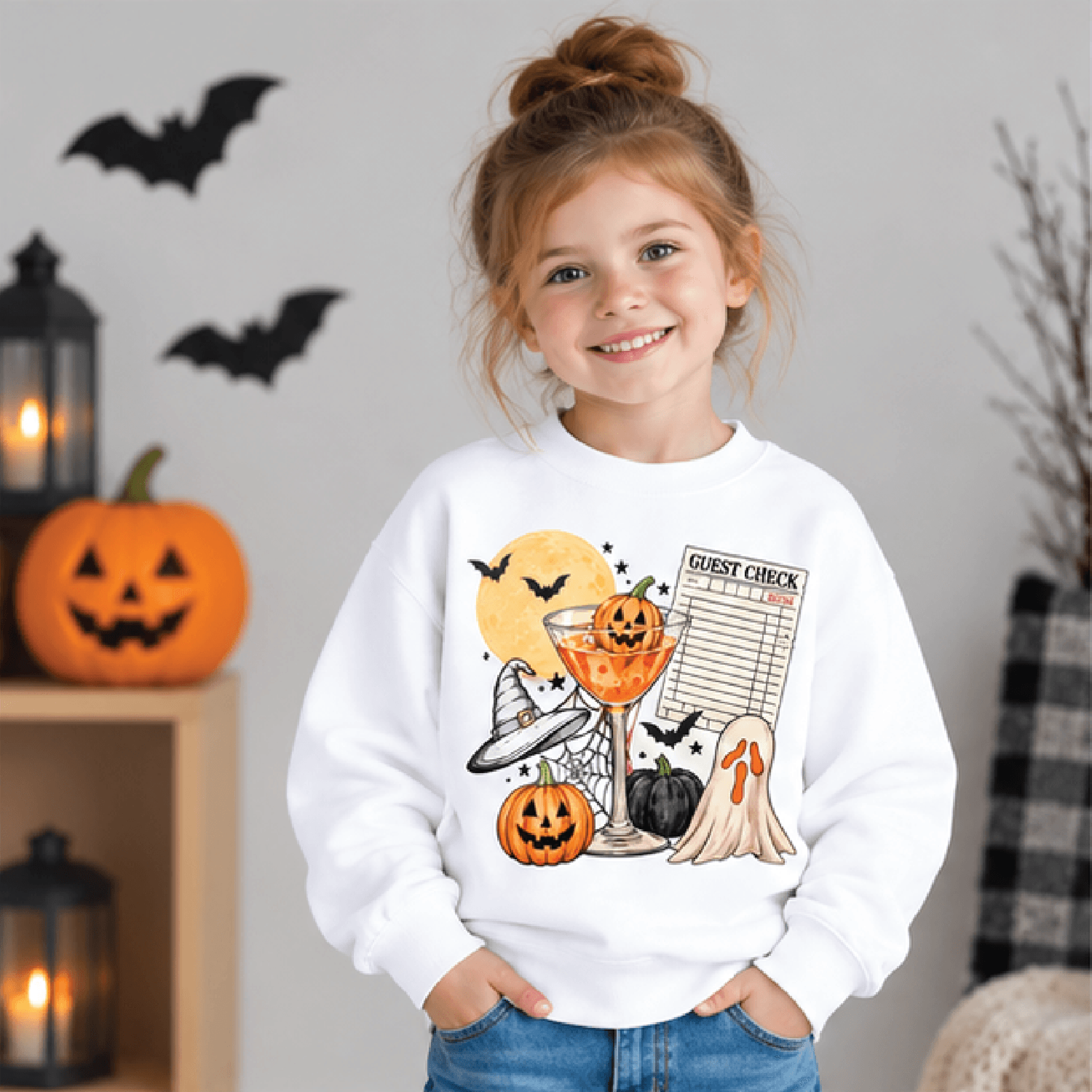pick your poison halloween sweatshirt, kids spooky crewneck, youth potion bottle sweater, retro witchy halloween fall gi