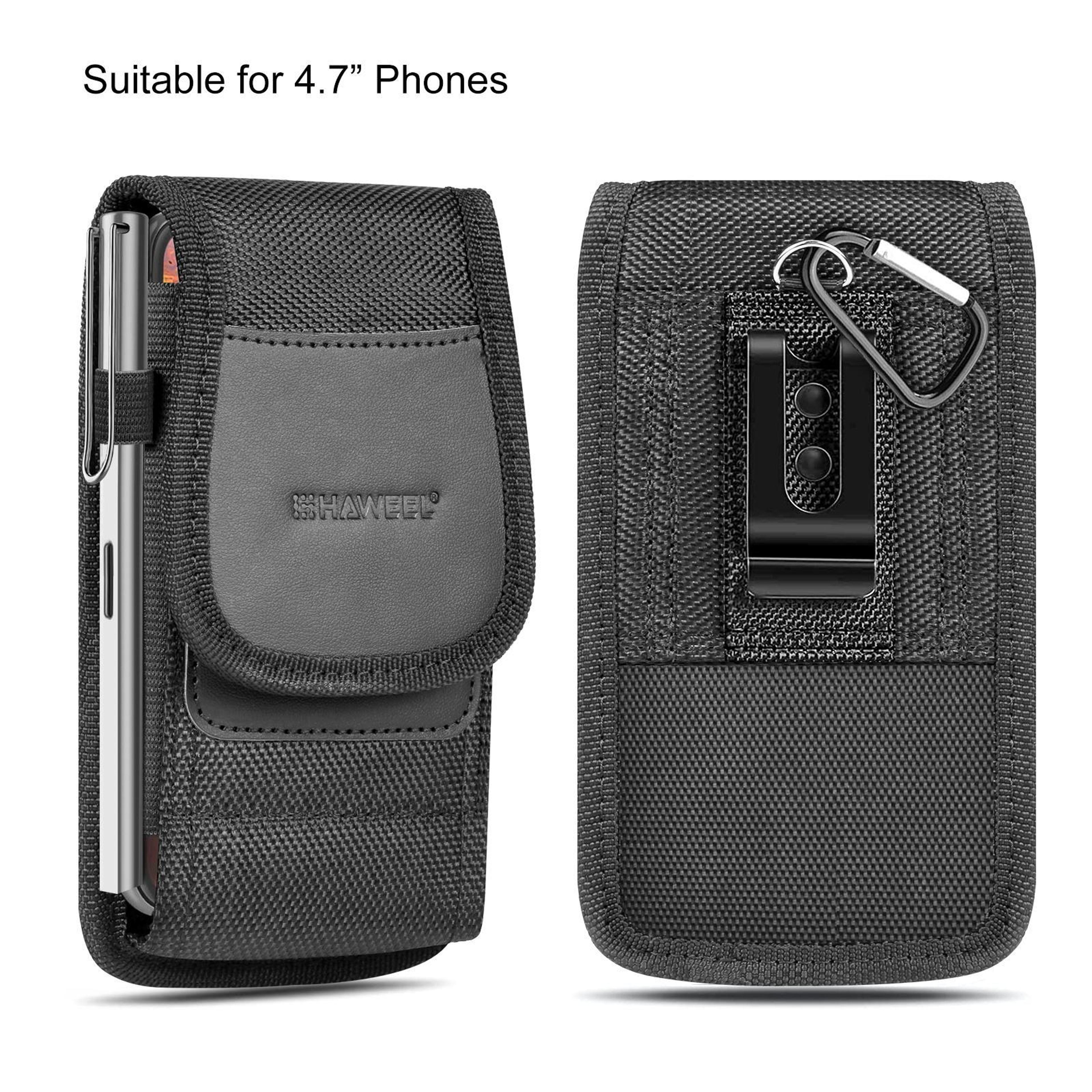 haweel phone belt clip case nylon holster with card slot